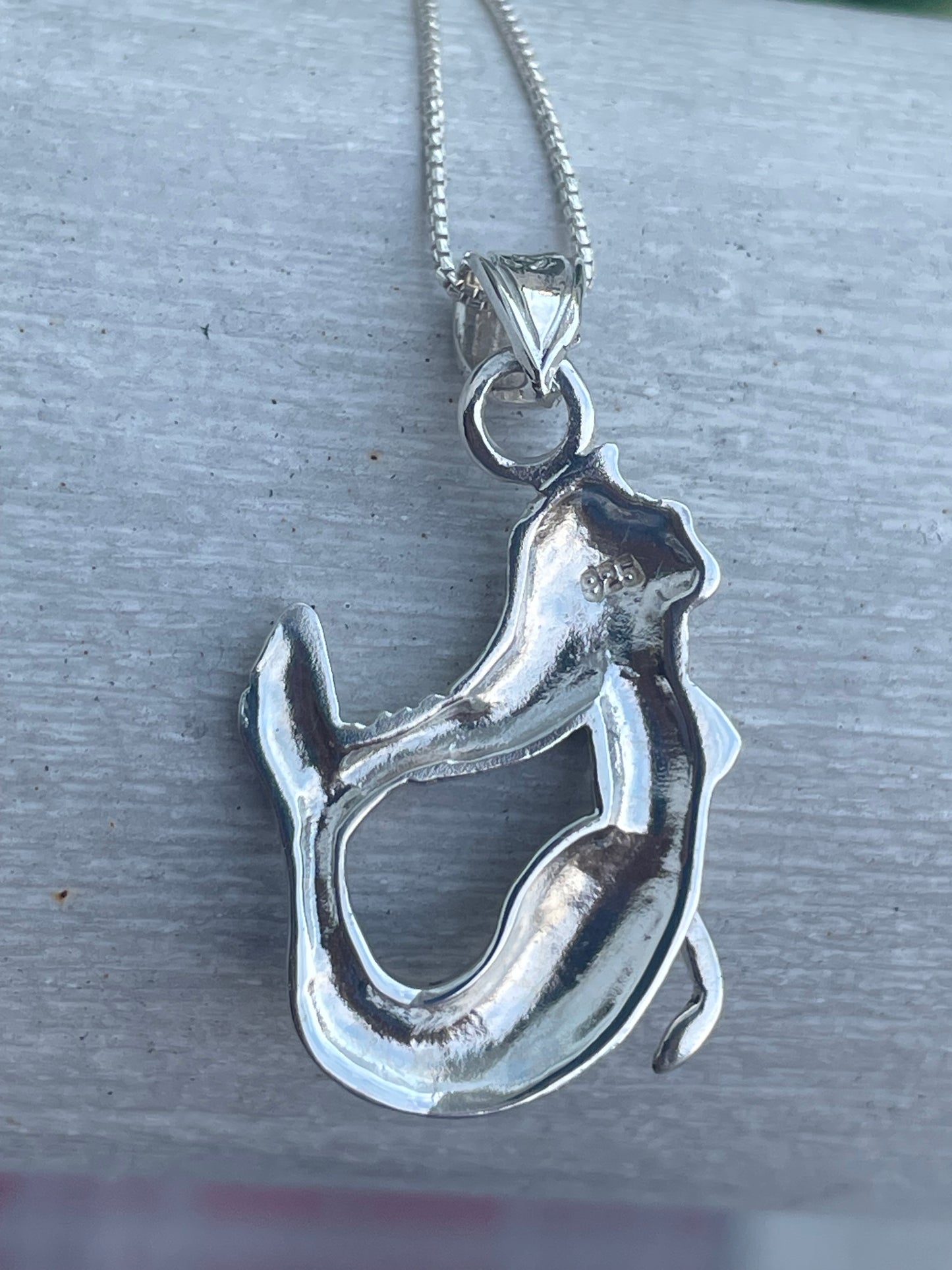 925 Sterling Silver Mermaid Necklace 20”