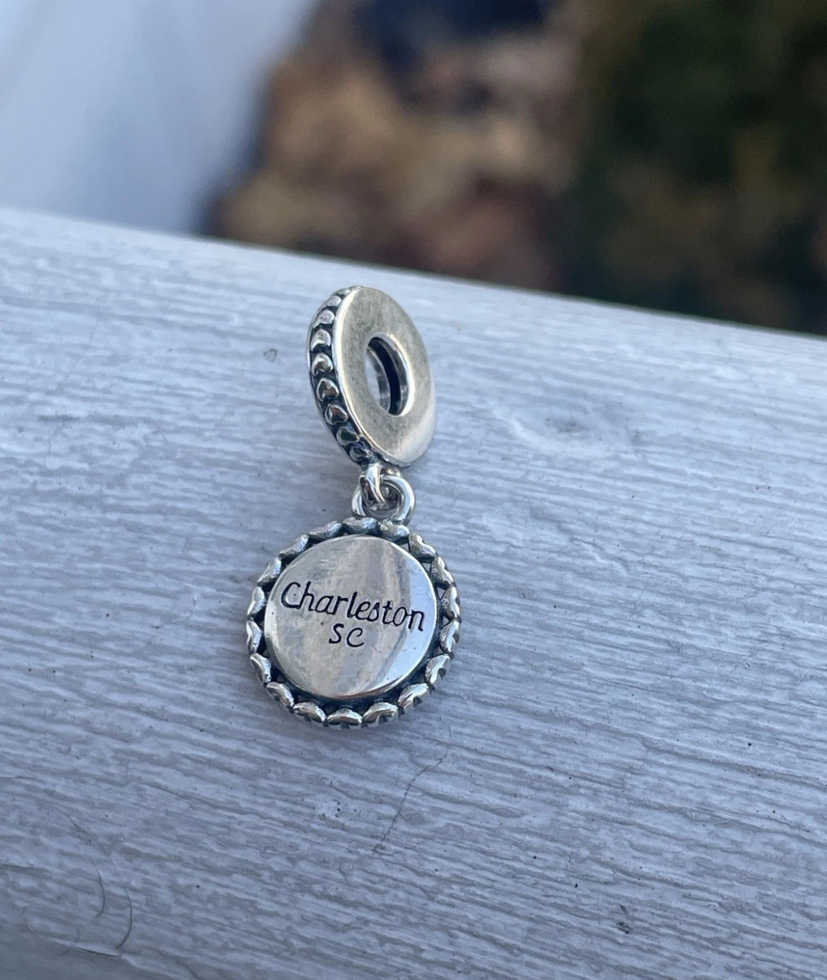 Pandora Nighttime in Charleston South Carolina State Exclusive Travel Destination Vacation Dangle Charm