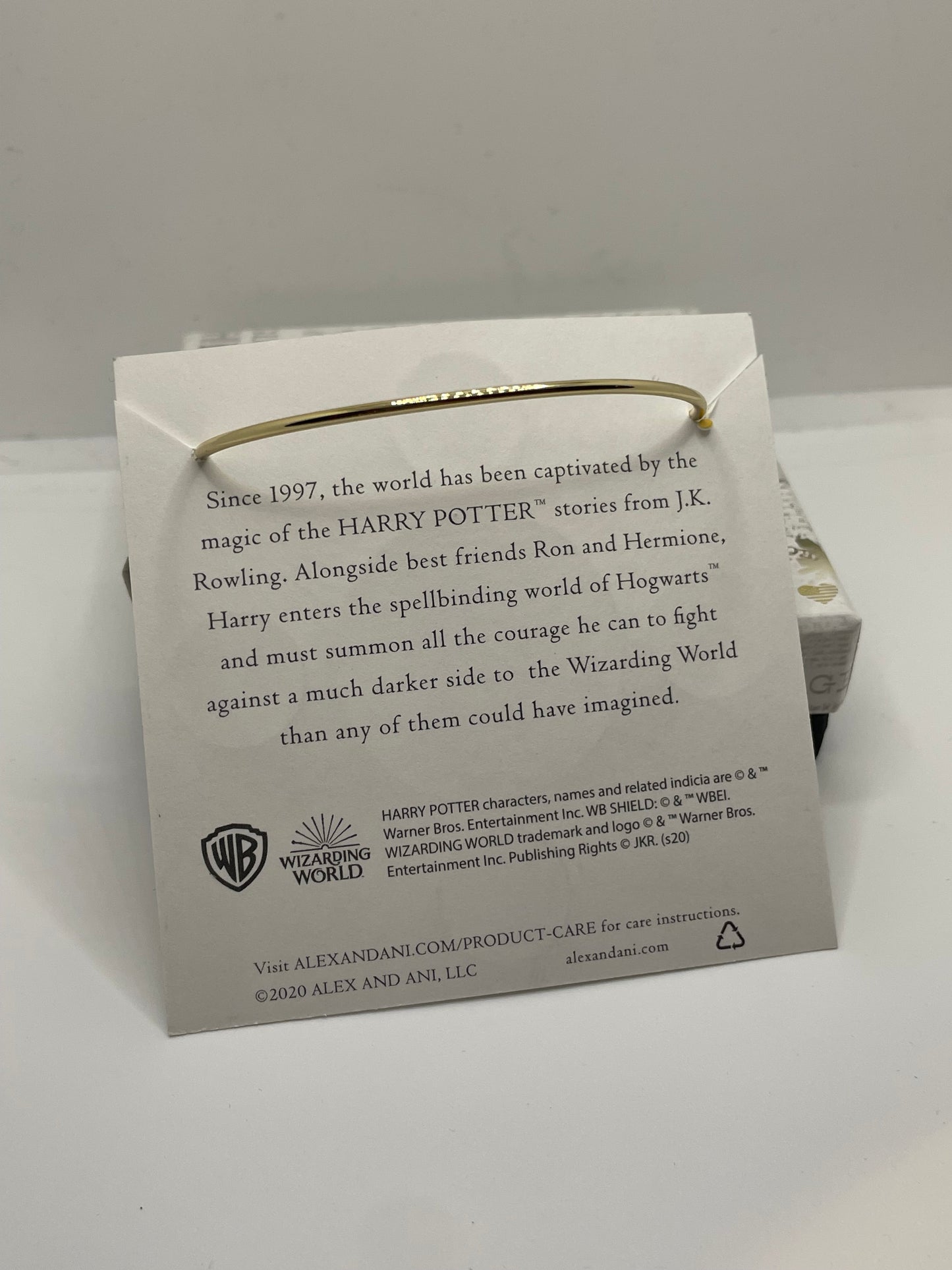 Alex & Ani Harry Potter You Are So Loved Shiny Gold-tone Bracelet NWT