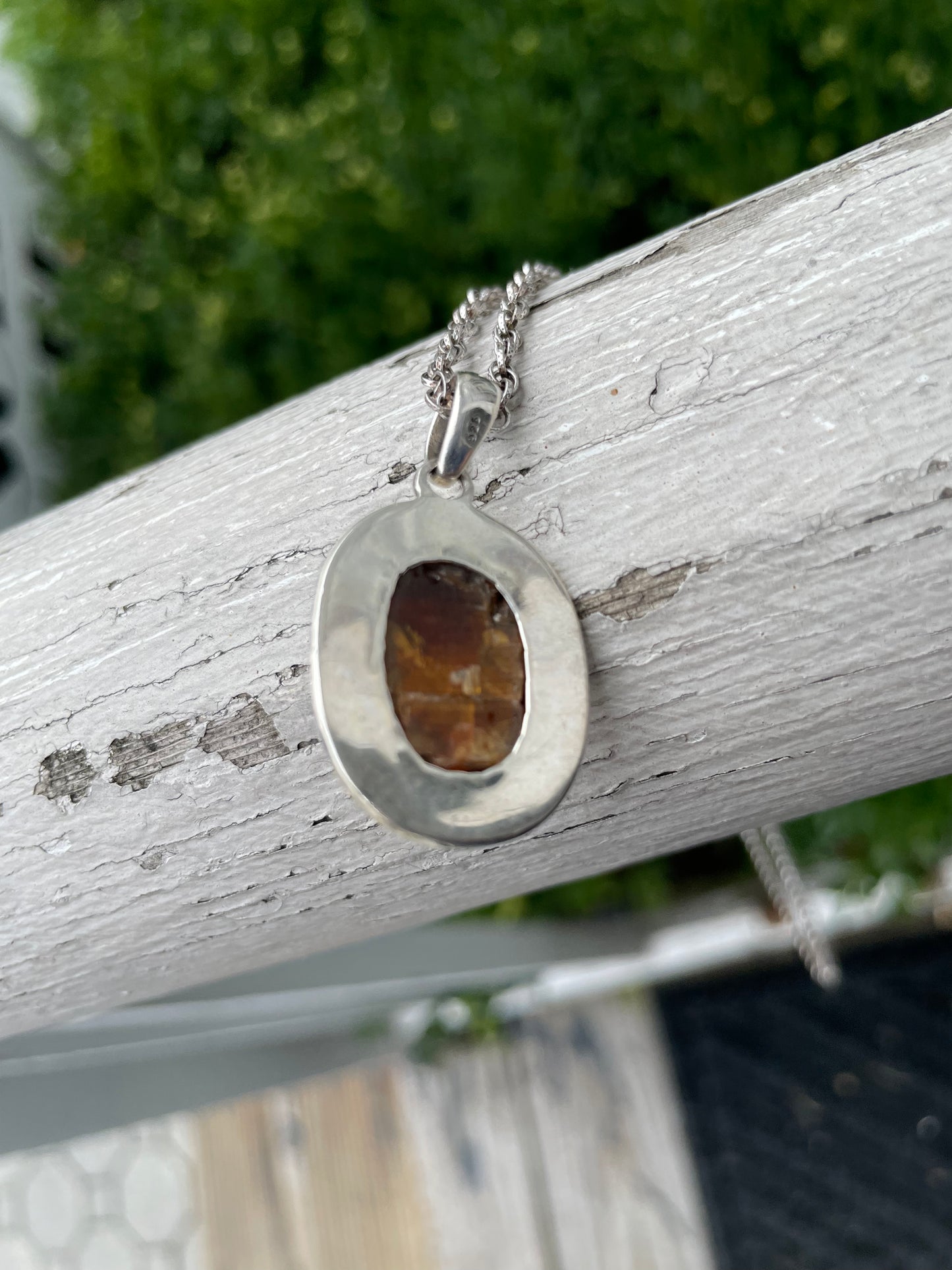 925 Sterling Silver Natural Sunstone Necklace