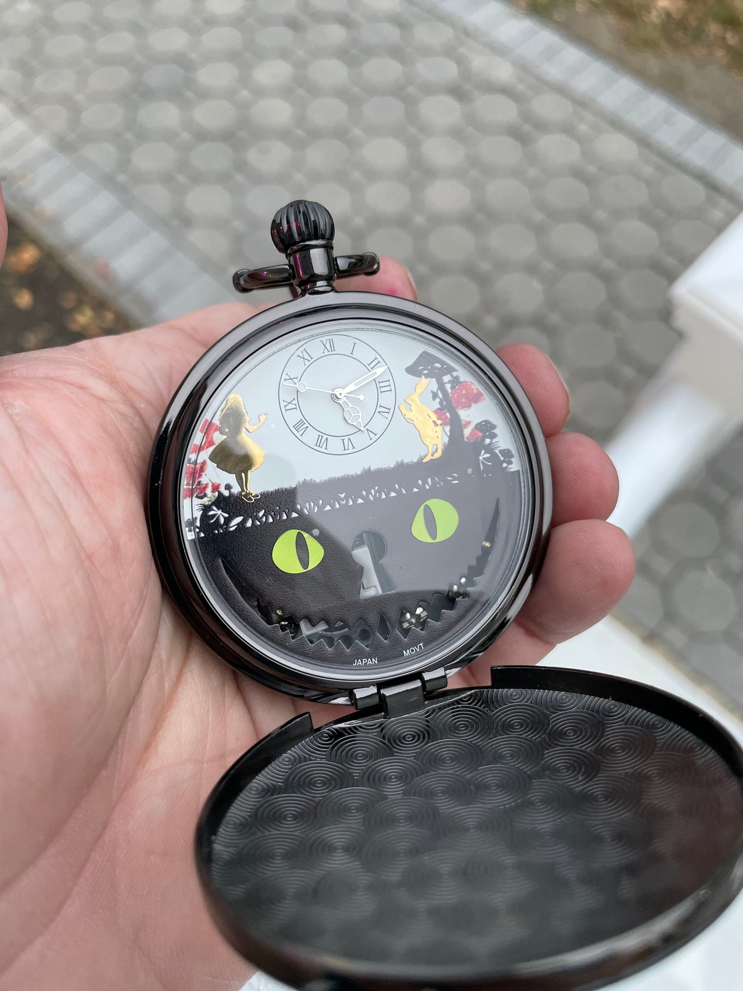 Alice in Wonderland Music Pocket Watch