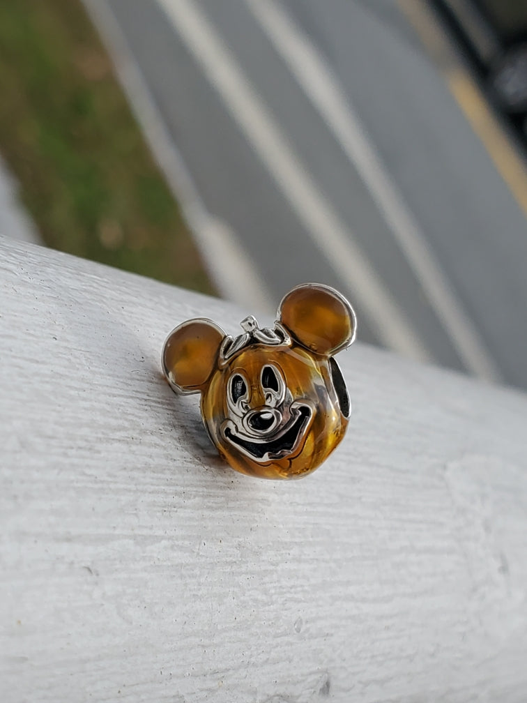 Pandora Disney Parks Exclusive Mickey Pumpkin Charm