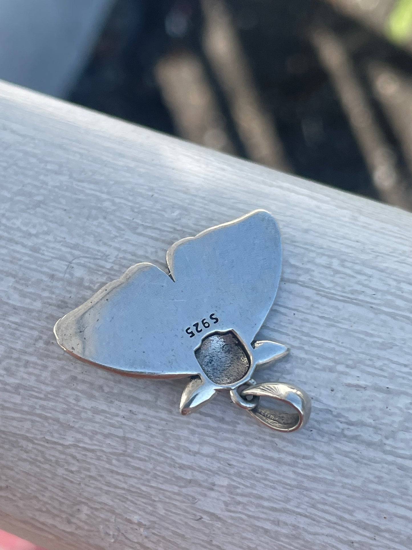 925 Sterling Silver Cycle of Life Lunar Skull Moth Pendant