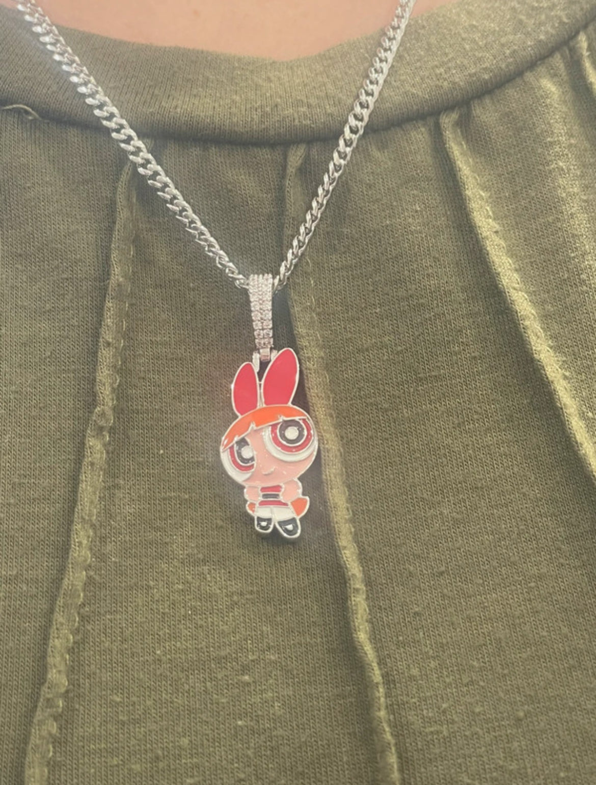 Powerpuff Girls Blossom Character Necklace