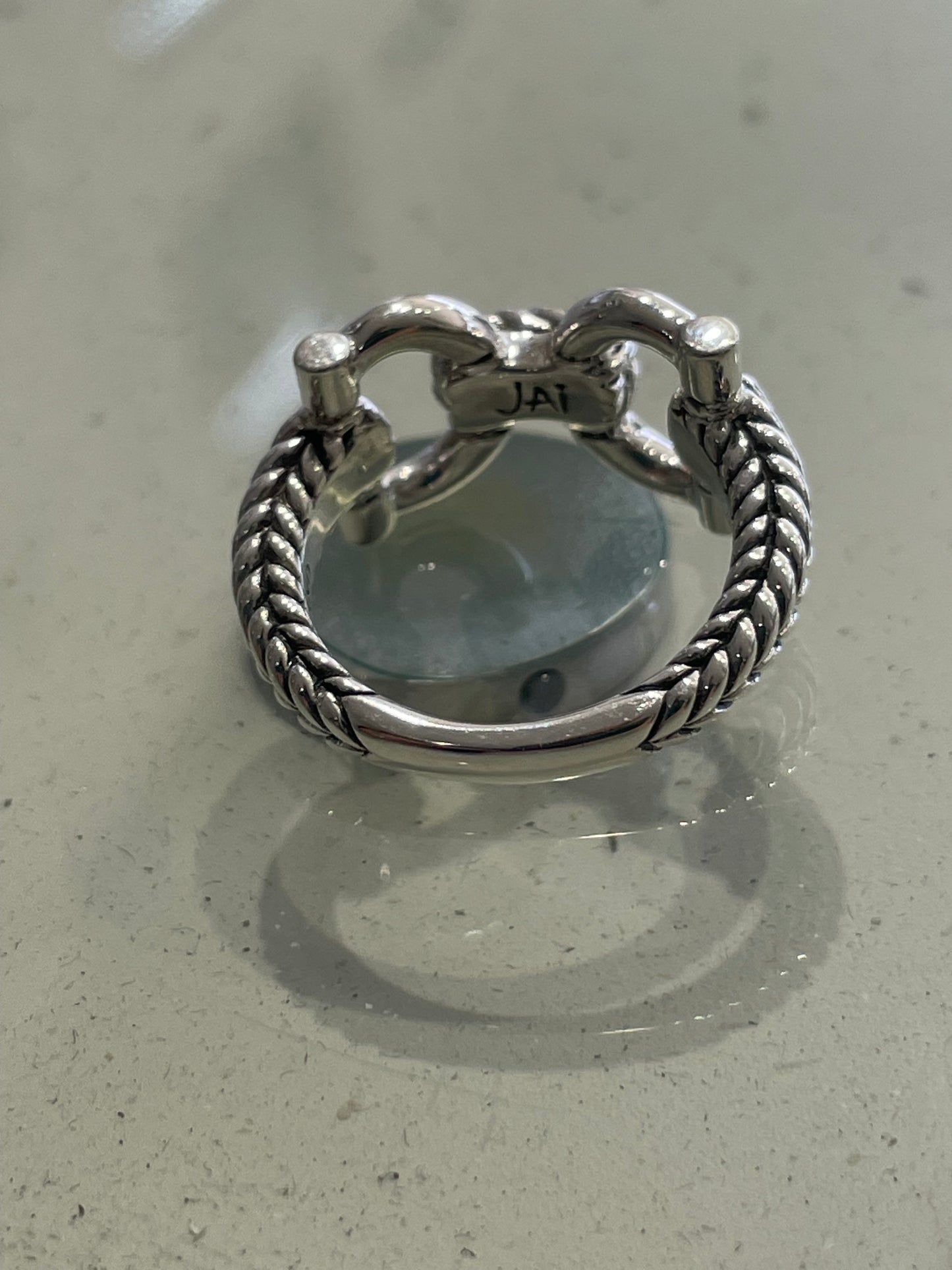 Designer John Hardy Cable Connection 925 Sterling Silver Ring Size 6
