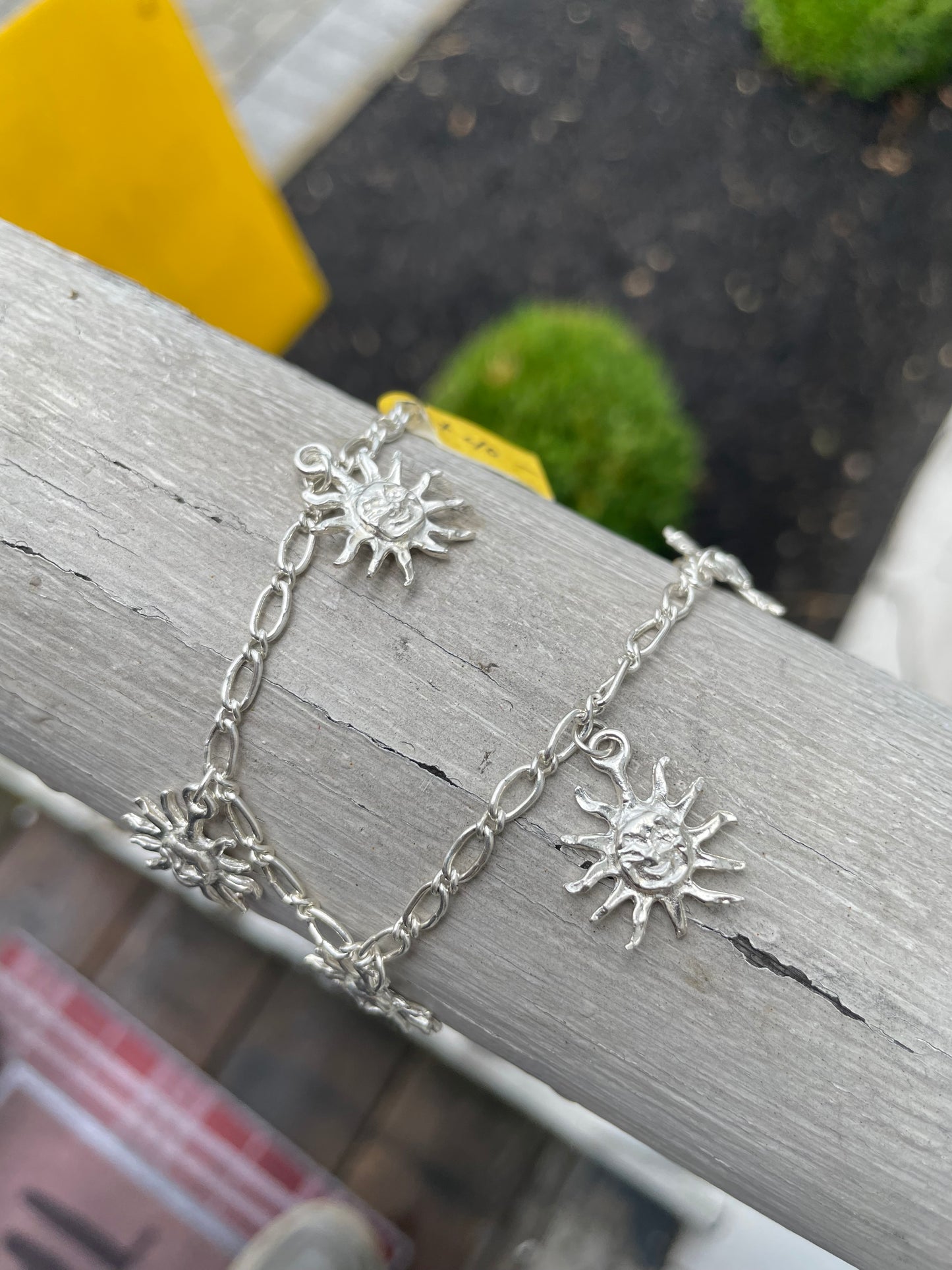 925 Sterling Silver Sunshine Charms Charm Bracelet