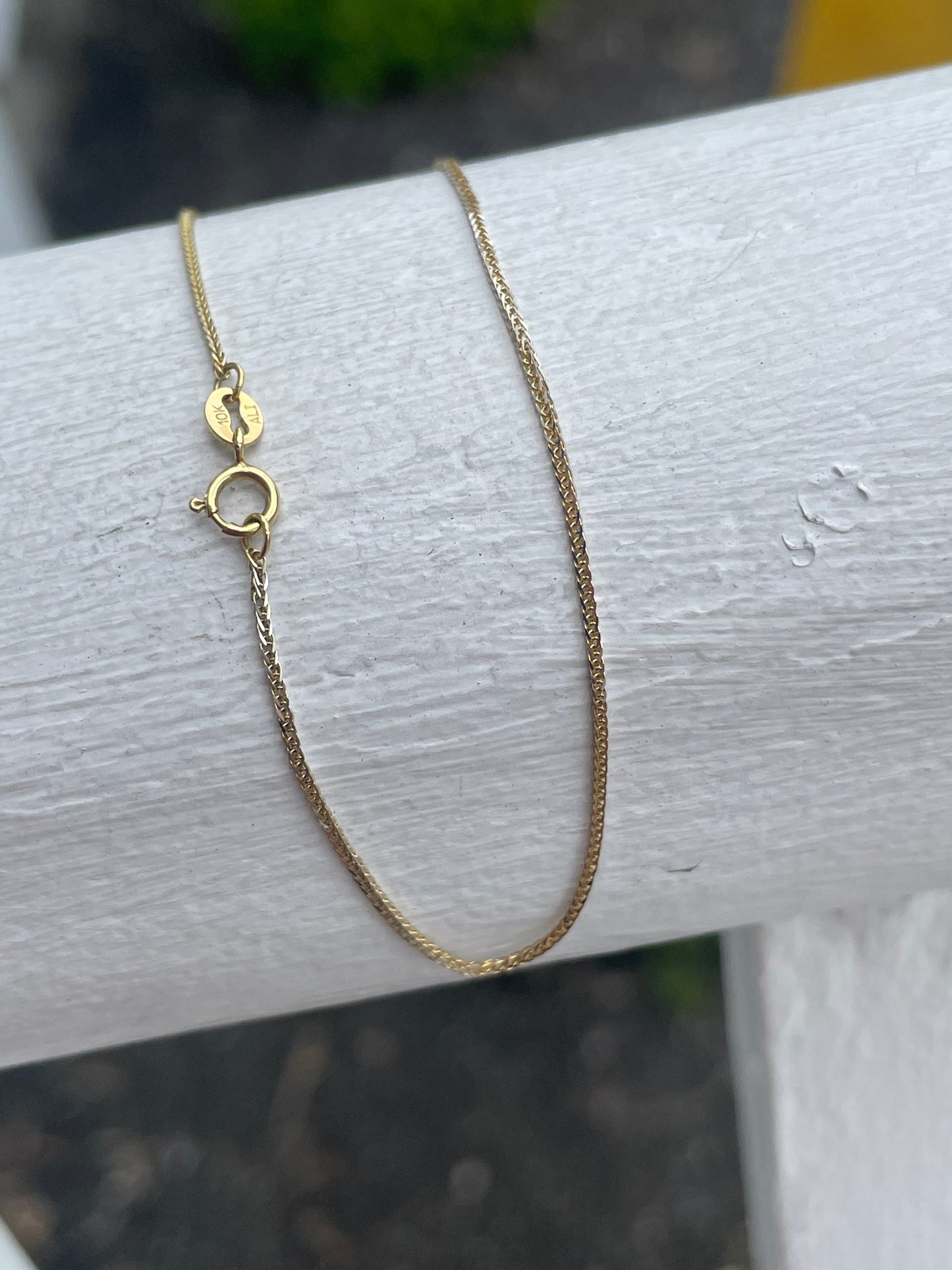 10k Gold Cuban Link Anklet 9.5”