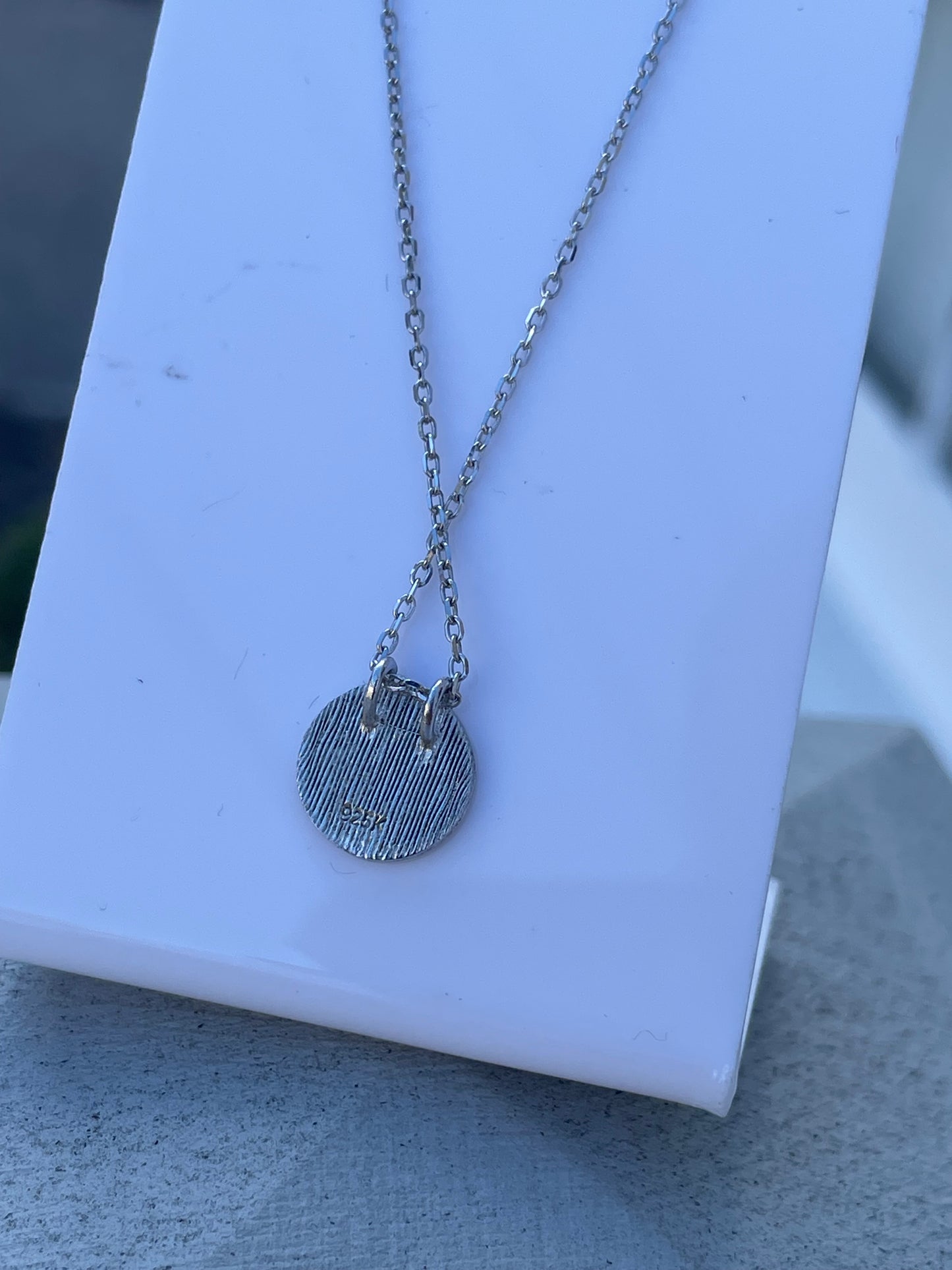 925 Sterling Silver Boys Baseball Logo Necklace 16”-18”