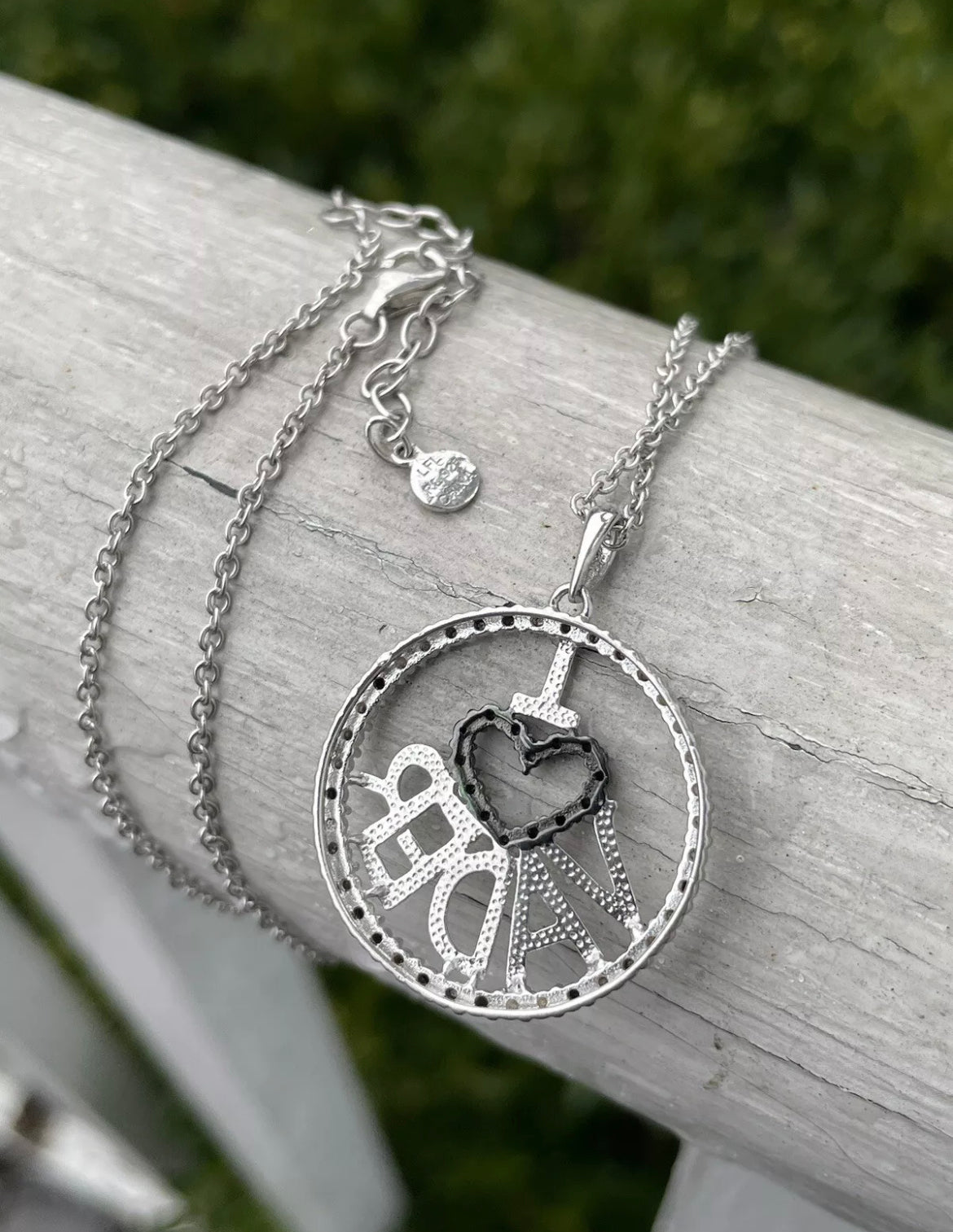 925 Sterling Silver Star Wars I Love Darth Vader Necklace