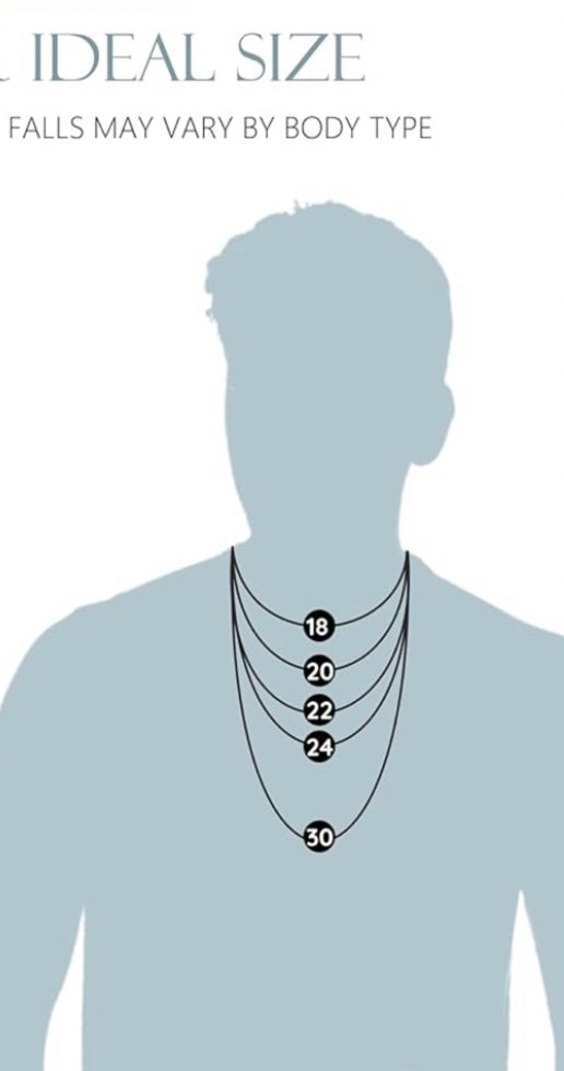 Stainless Steel Italian Figaro Chain 20”