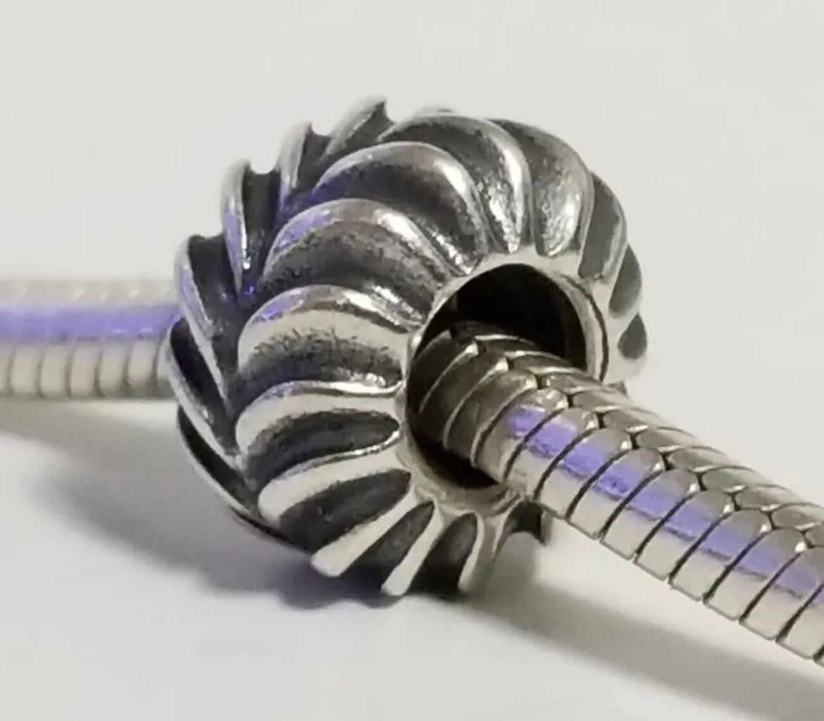 Retired Pandora Sterling Silver Making Waves Charm Bead 790515