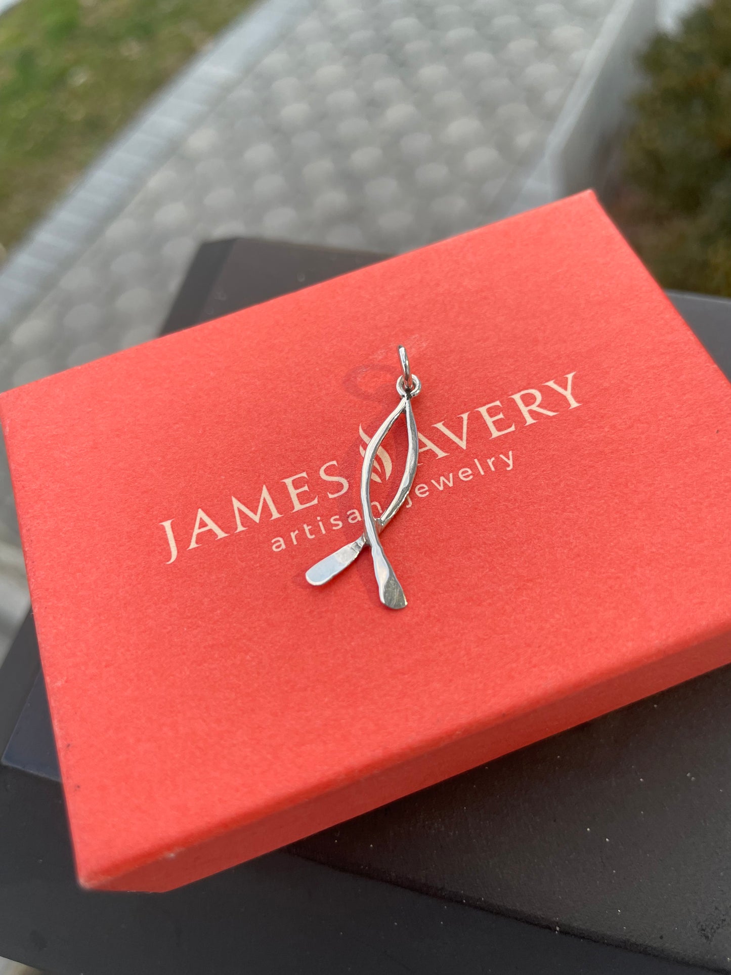 Designer James Avery 925 Sterling Silver Jesus Fish Pendant Charm