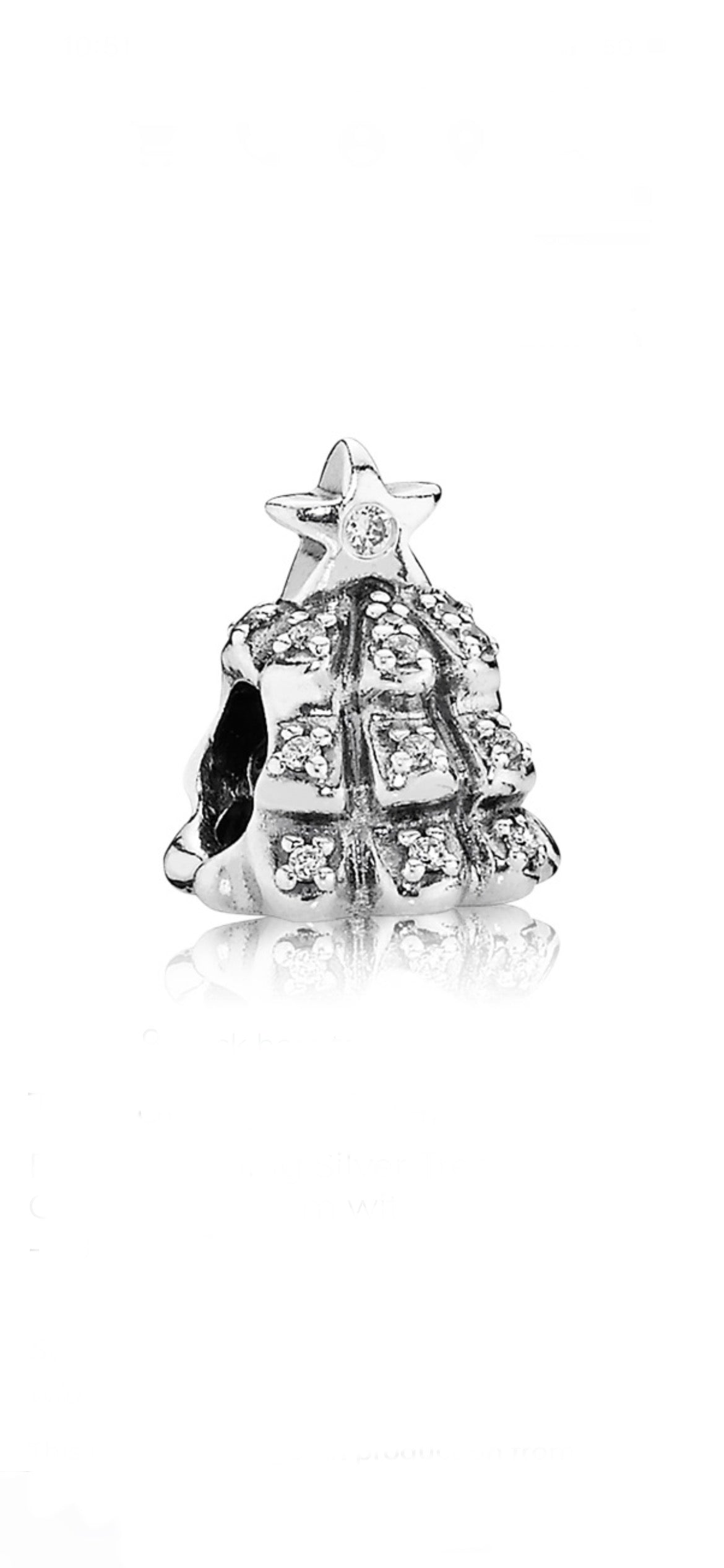 Retired Pandora Tree of Lights Charm