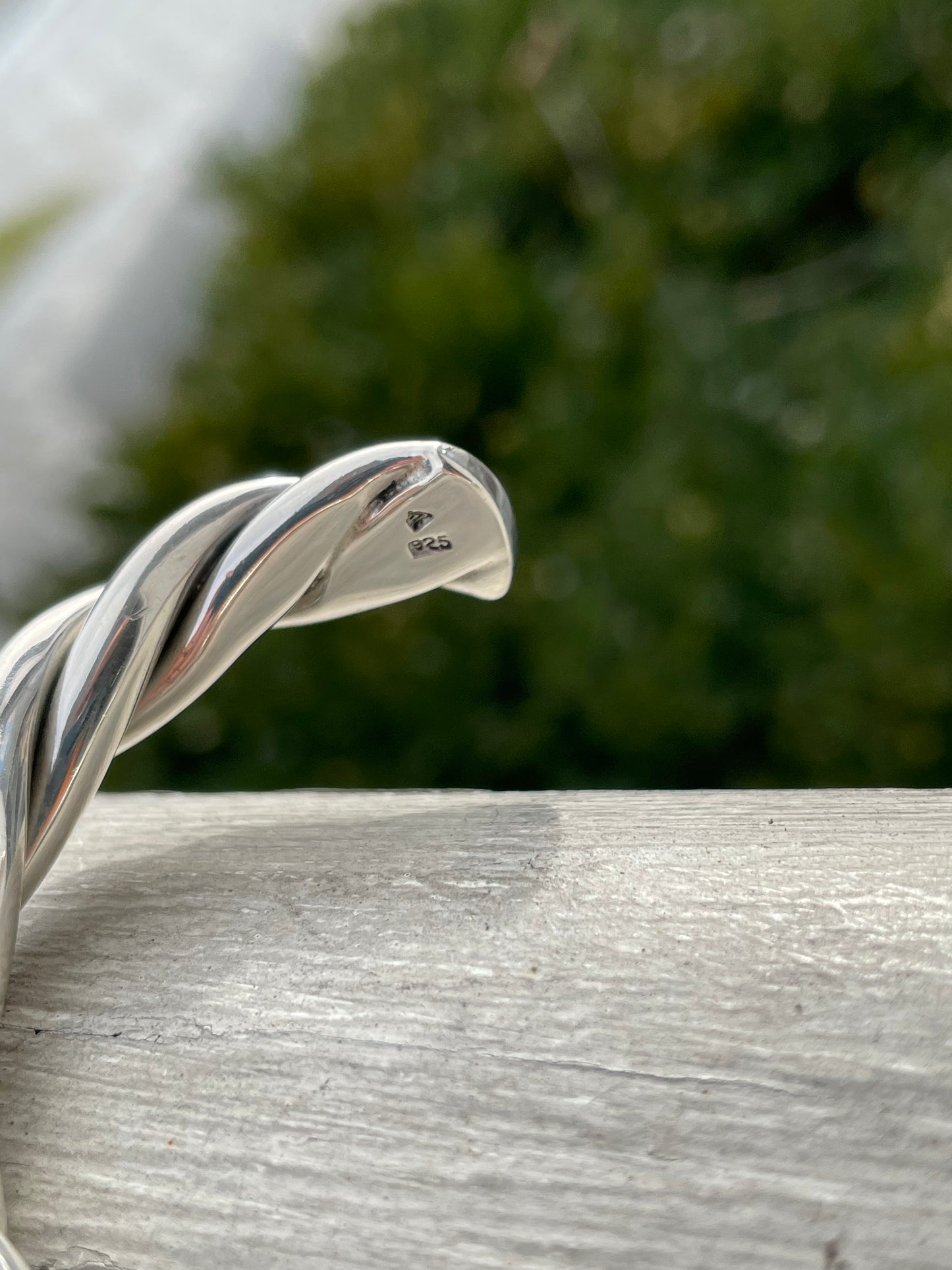 Designer Silpada 925 Sterling Silver Thick Twist Cuff Bracelet 7”