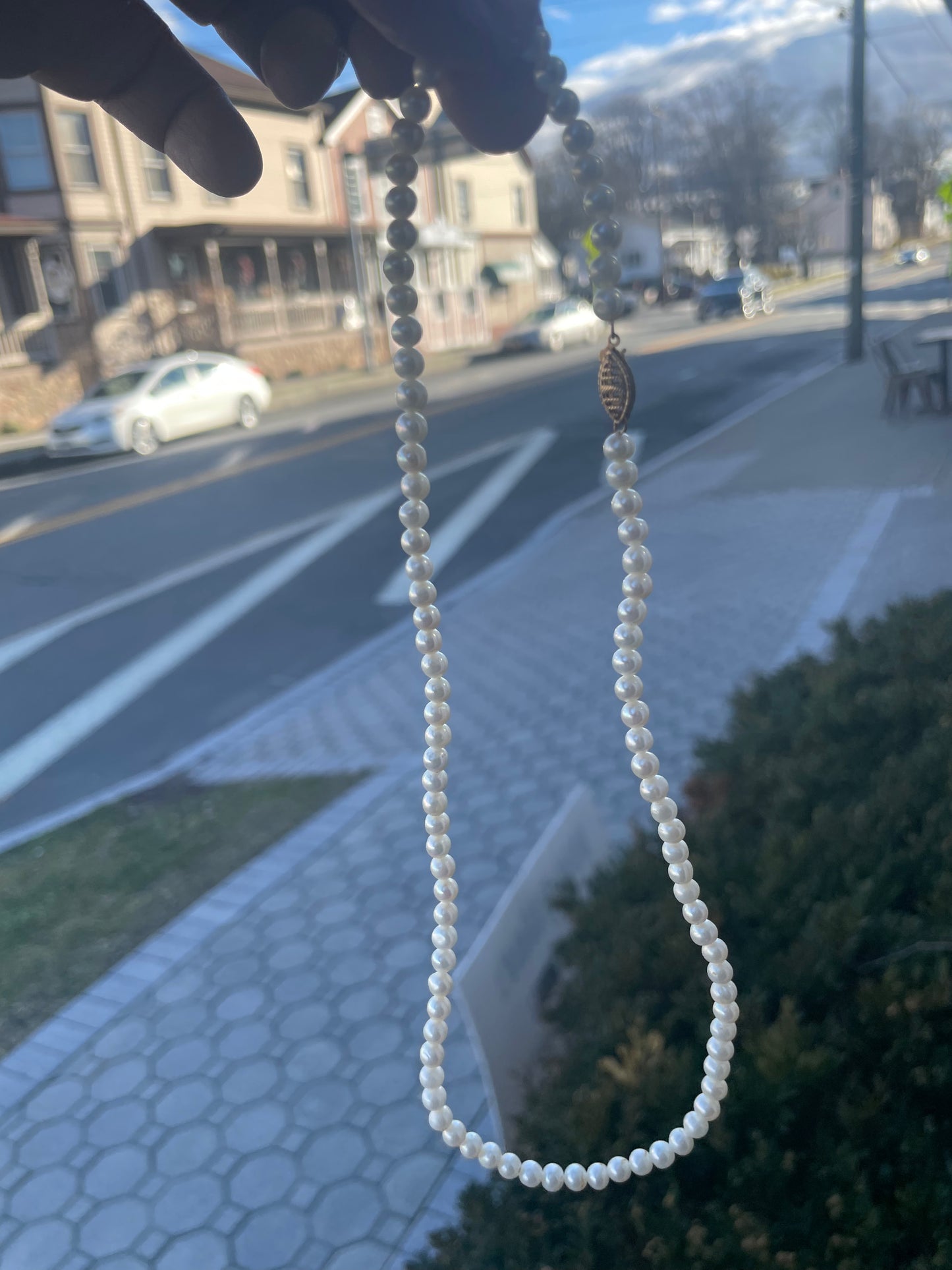 10k Gold Fresh Water Pearl Necklace