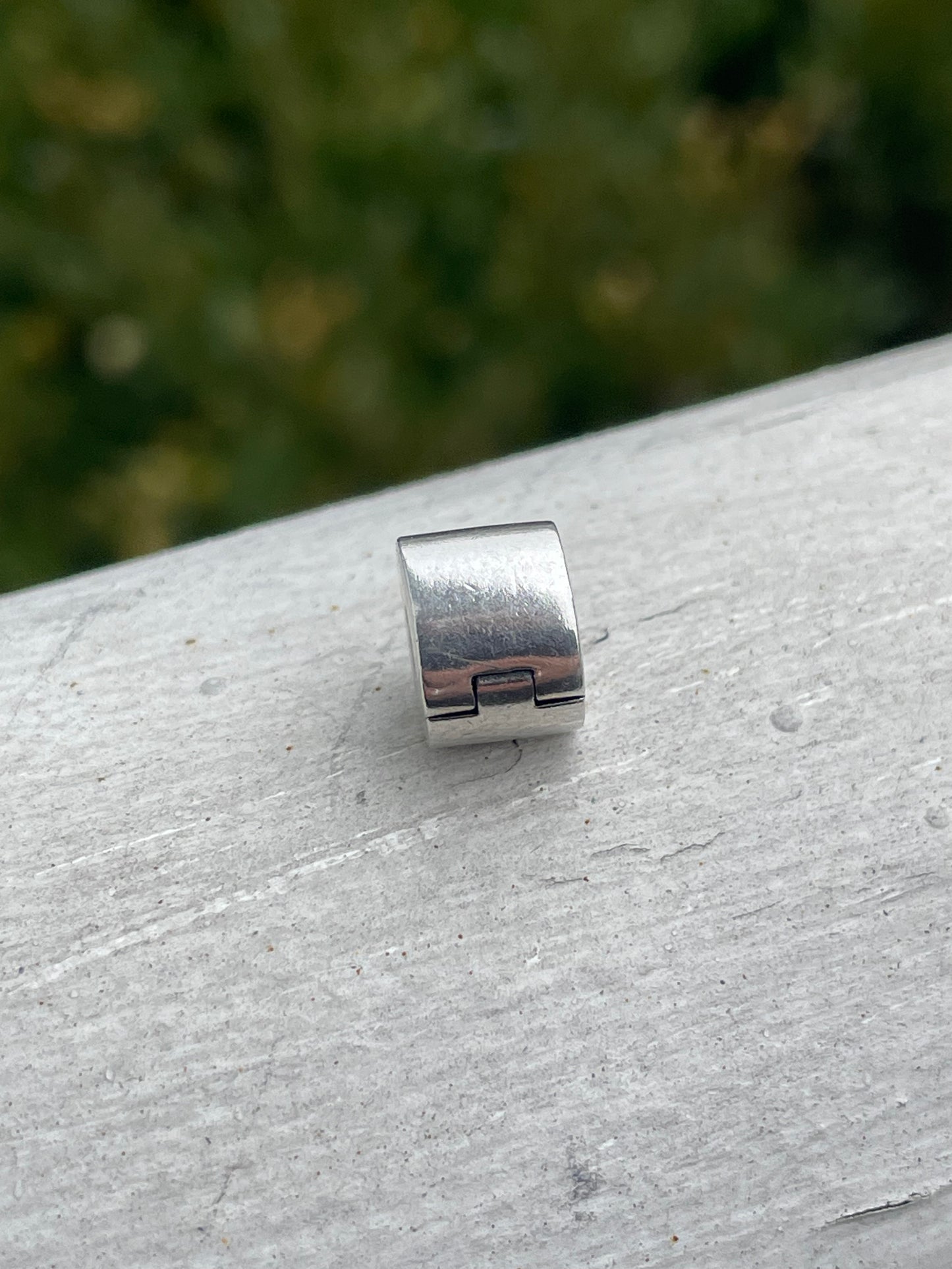 Pandora 925S Sterling Silver Plain Clip Charm Bead 790138