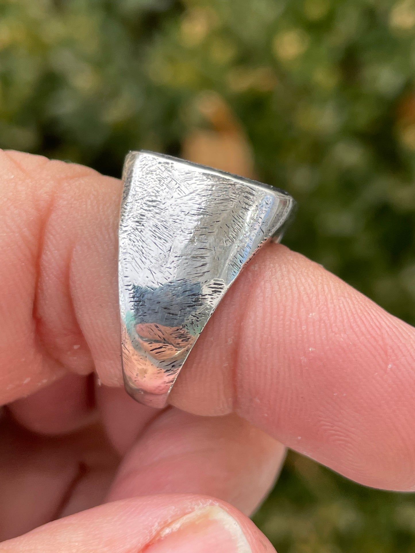 Designer Phillip Gavriel by Mannucci 925 Sterling Silver Fleu de Lis Signet Ring