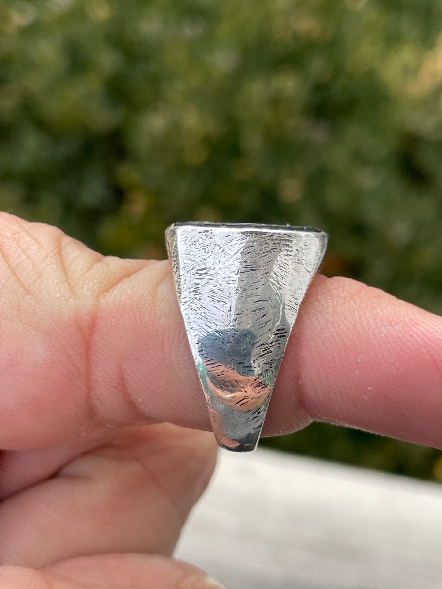 Designer Phillip Gavriel by Mannucci 925 Sterling Silver Fleu de Lis Signet Ring