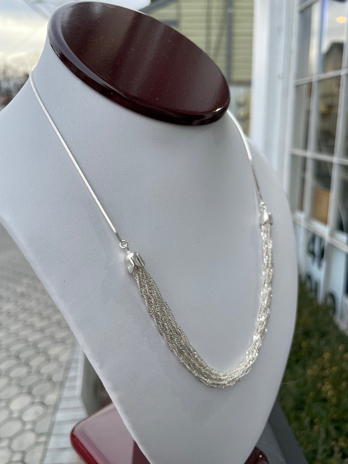 925 Sterling Silver Twisted Glamour Necklace