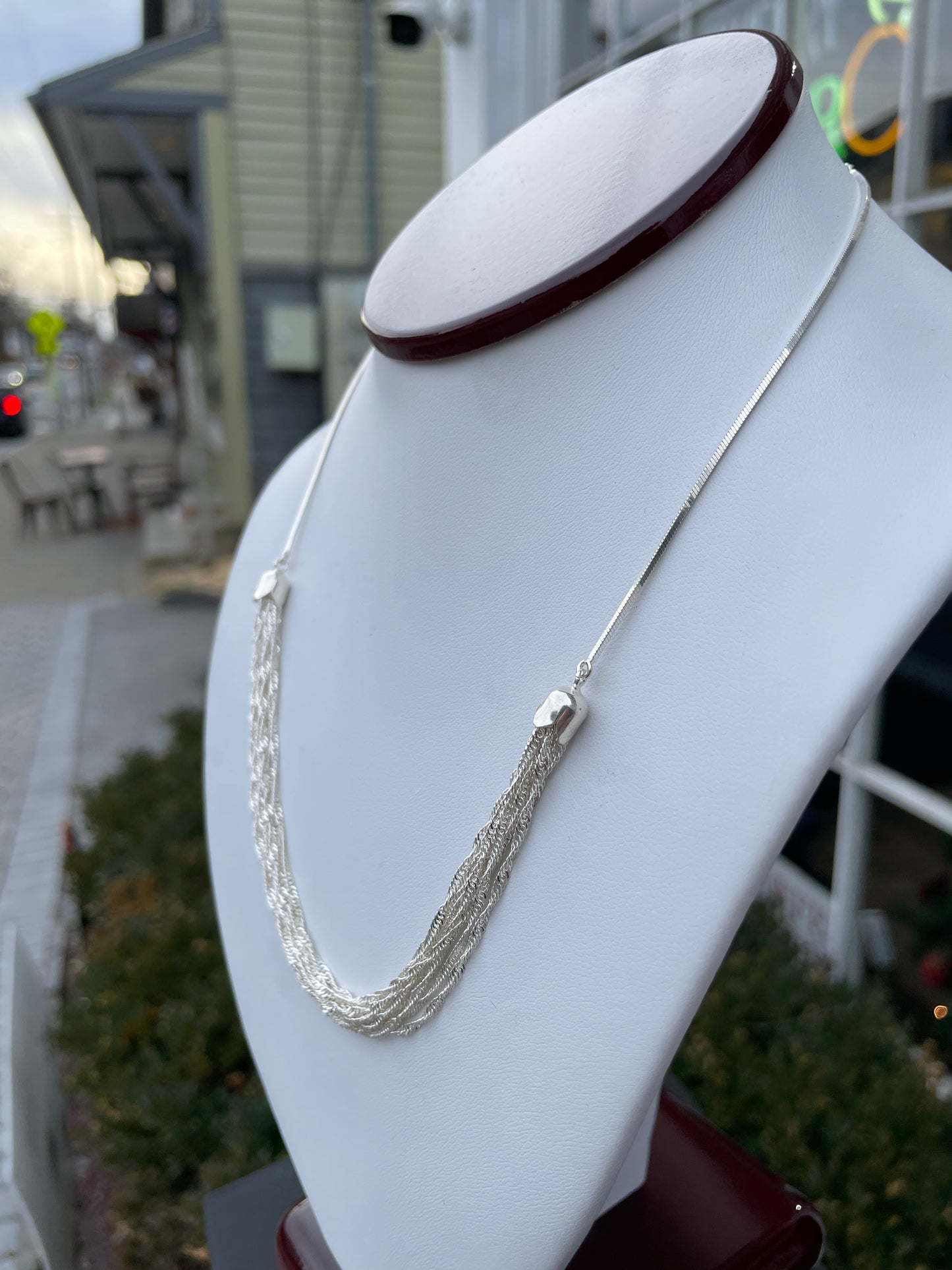 925 Sterling Silver Twisted Glamour Necklace