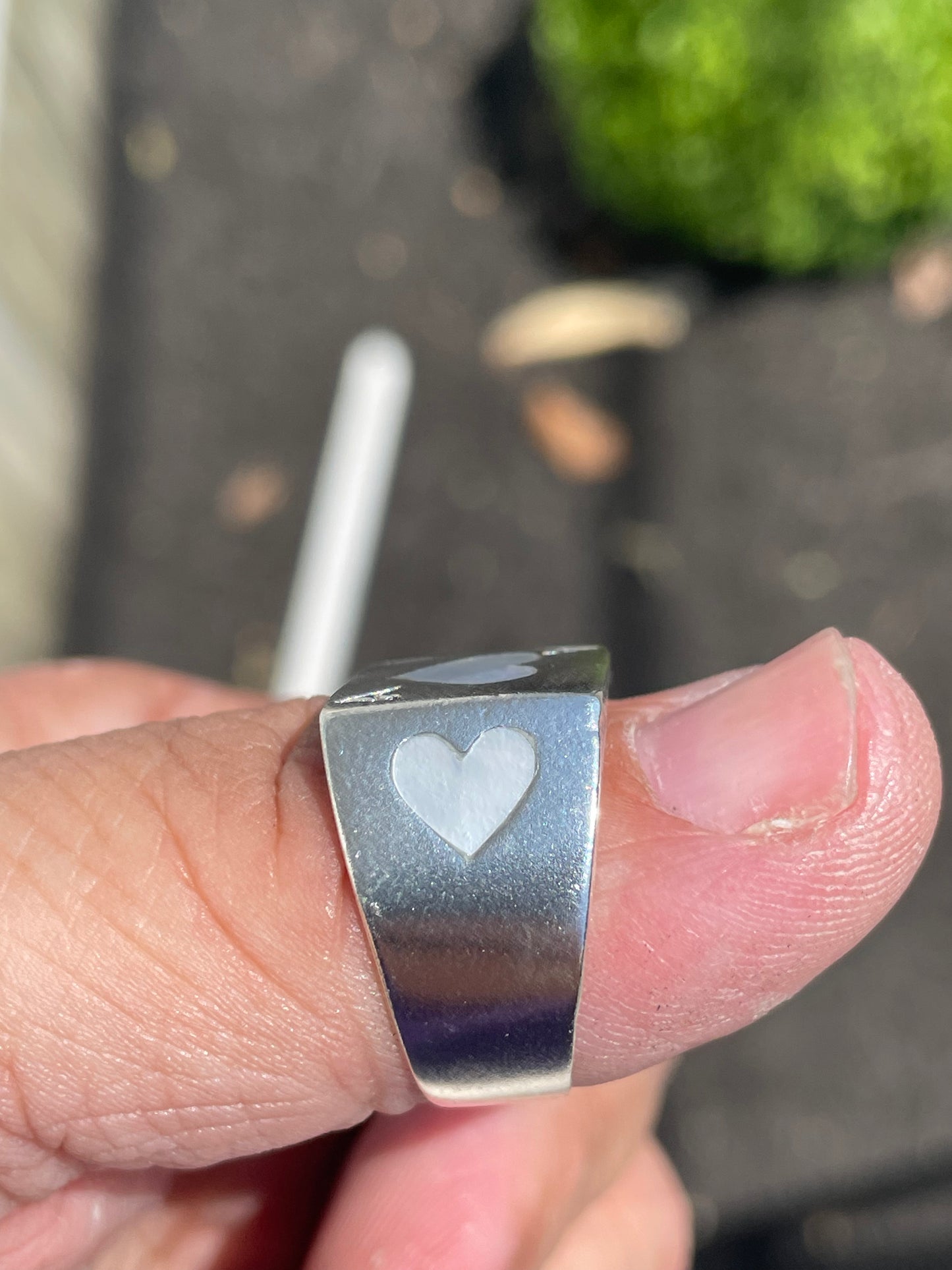 925 Sterling Silver Men’s Ace of Hearts Signet Ring