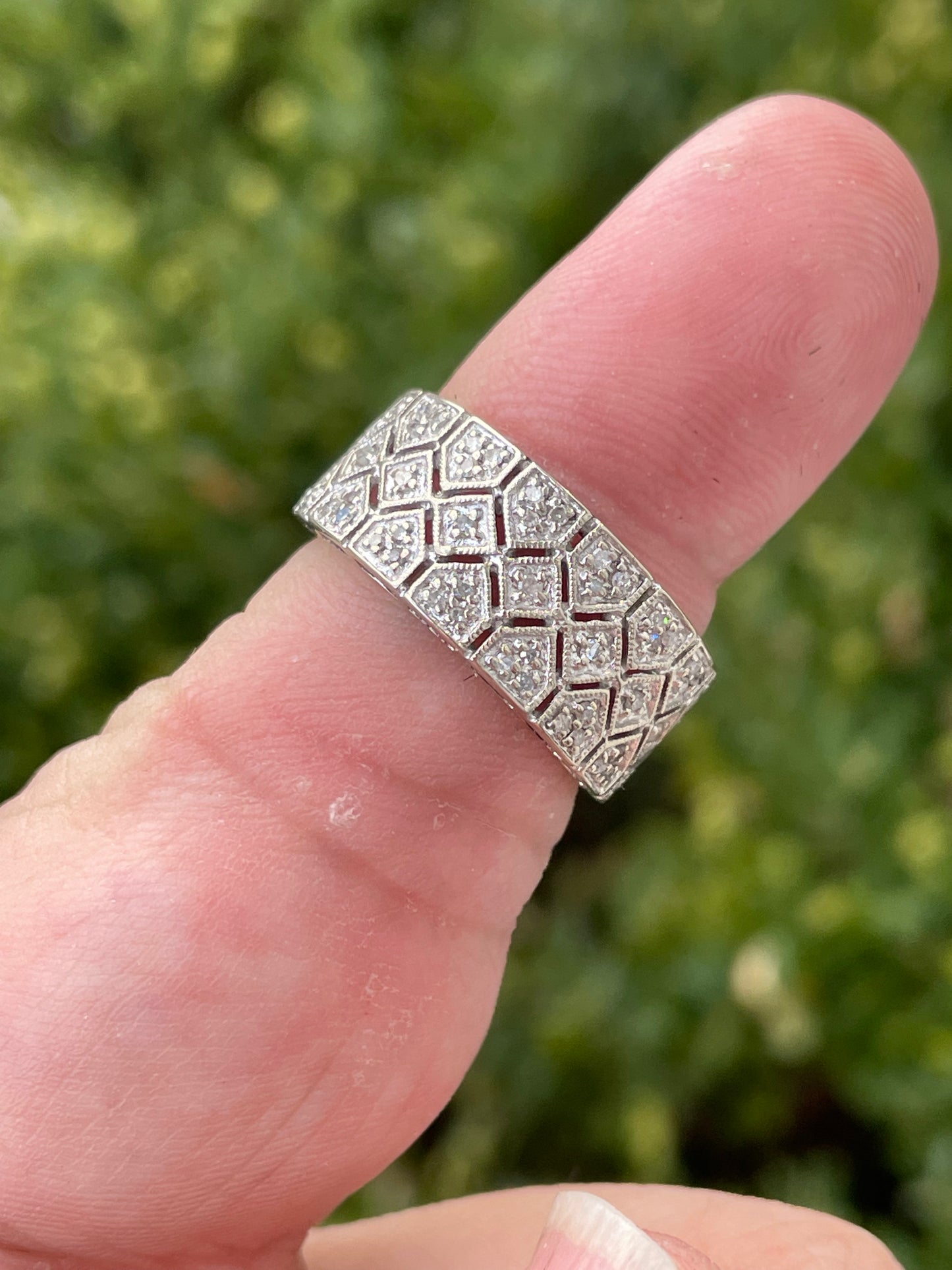 14k White Gold .55ct Diamond Band Ring