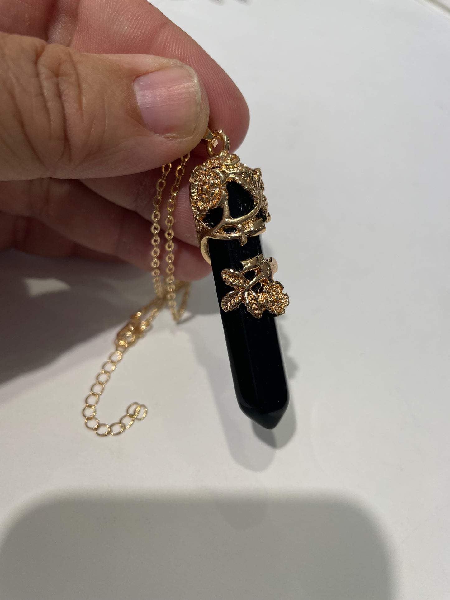 Stainless Steel Vermeil Climbing Ivy Crystal Necklaces (Choice)