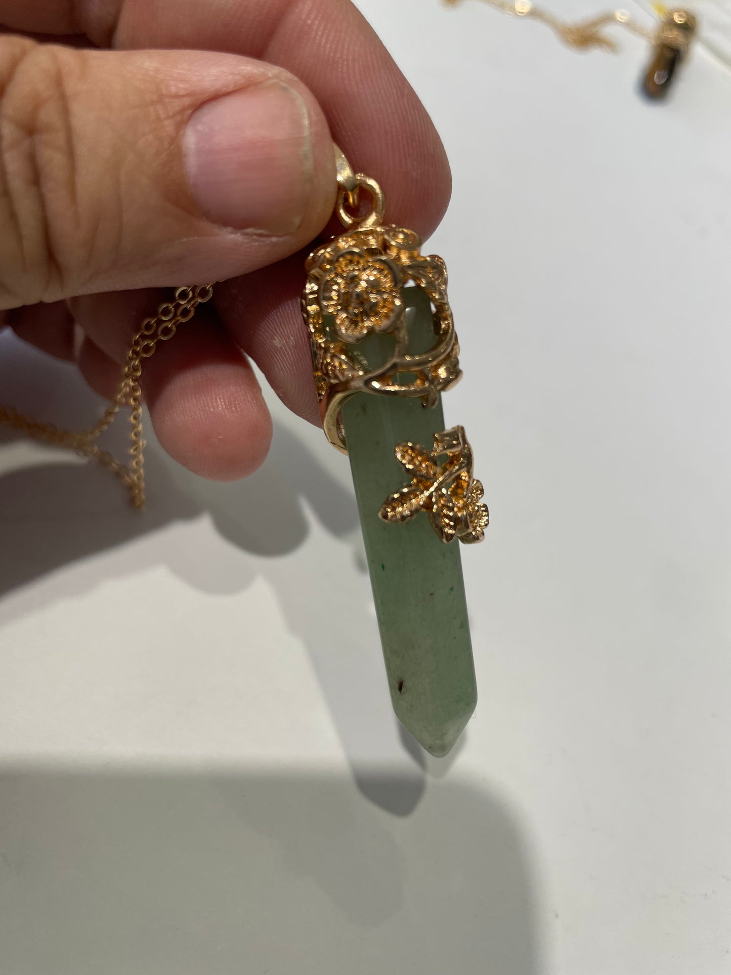 Stainless Steel Vermeil Climbing Ivy Crystal Necklaces (Choice)