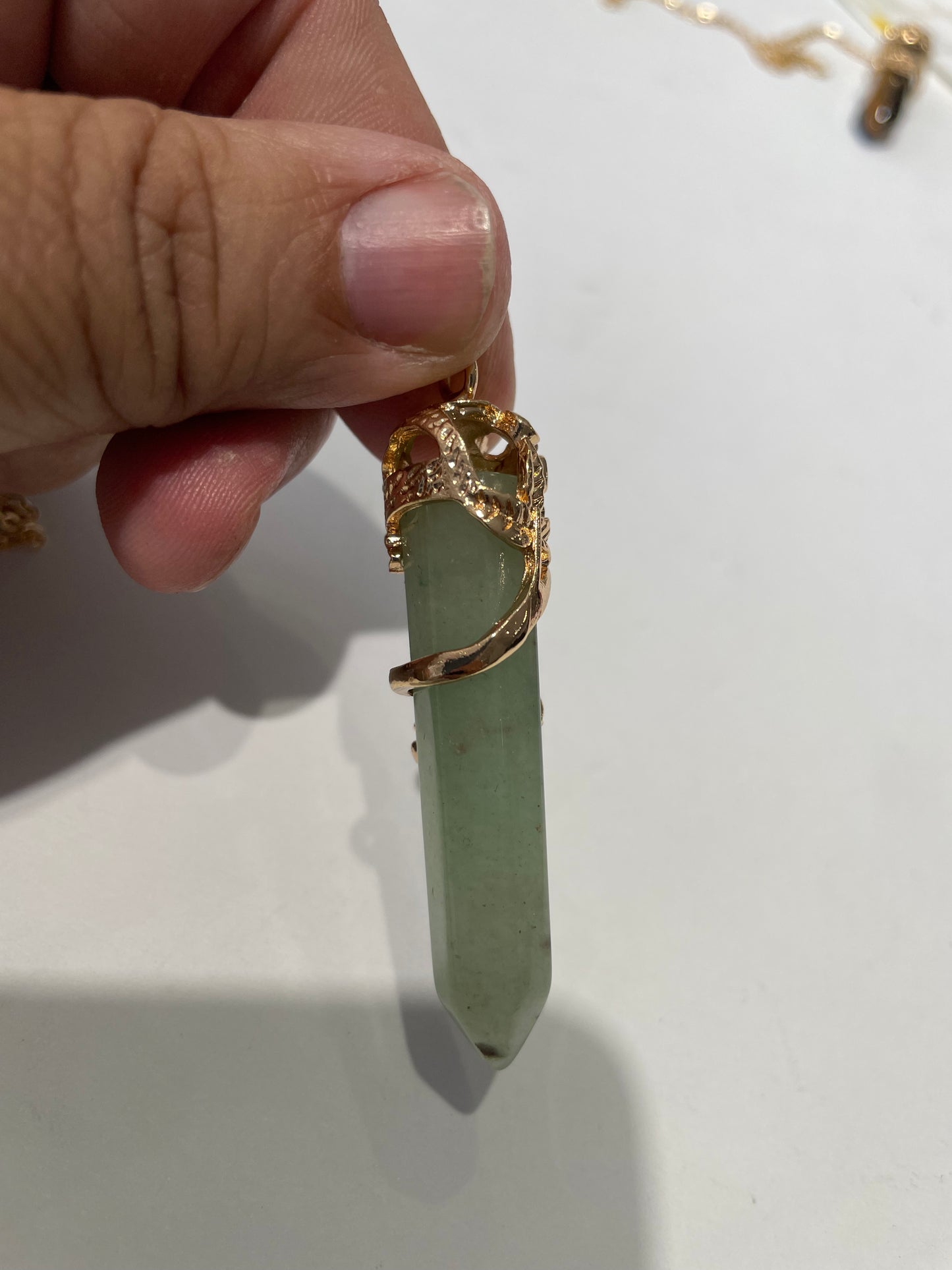 Stainless Steel Vermeil Climbing Ivy Crystal Necklaces (Choice)