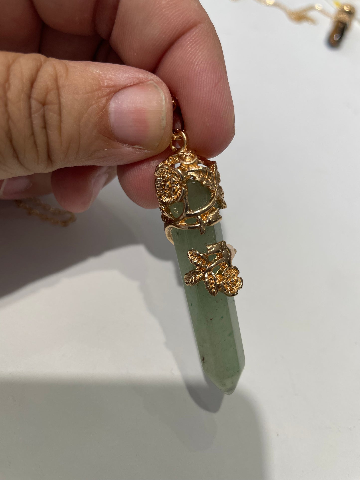 Stainless Steel Vermeil Climbing Ivy Crystal Necklaces (Choice)