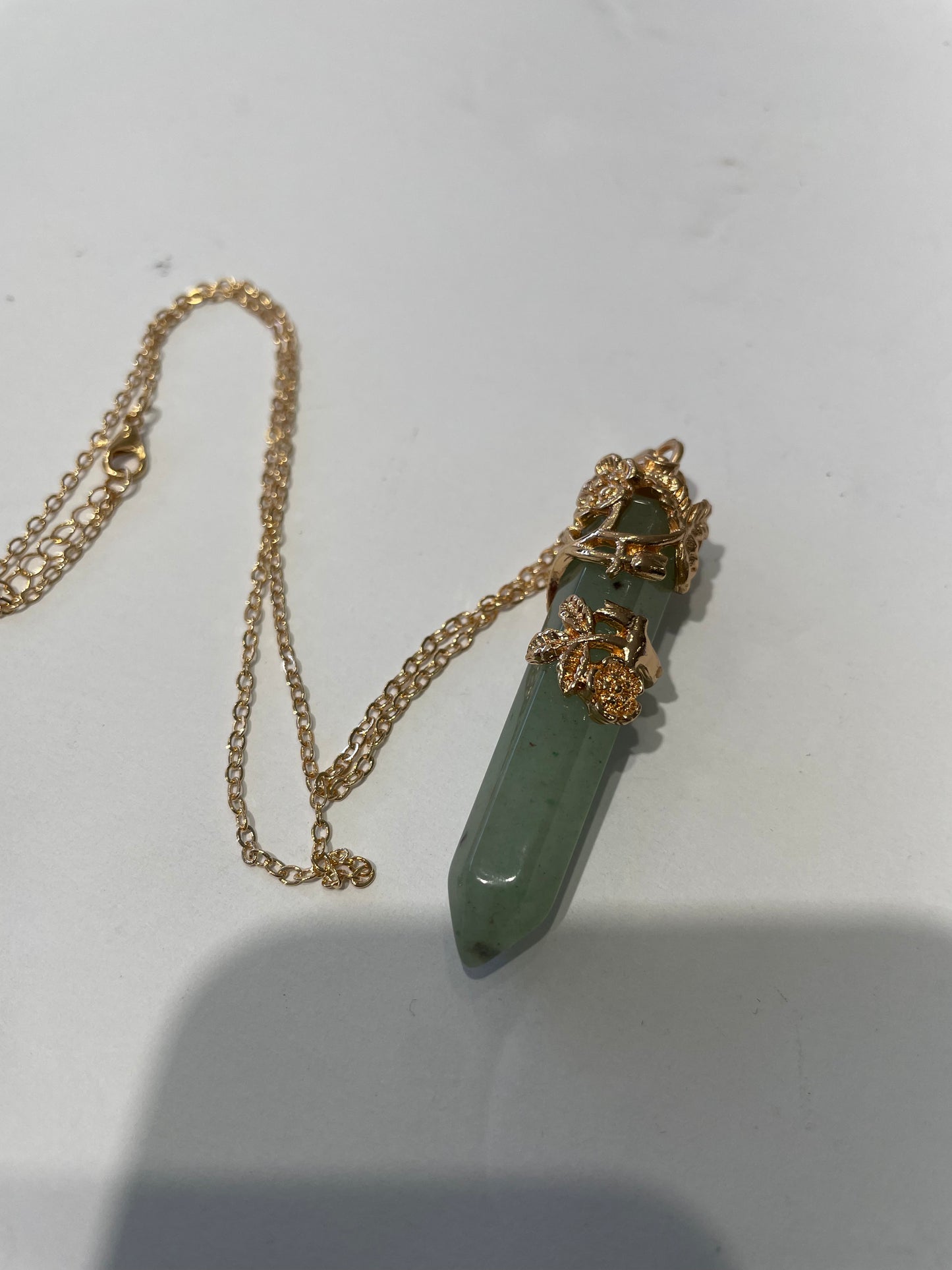 Stainless Steel Vermeil Climbing Ivy Crystal Necklaces (Choice)