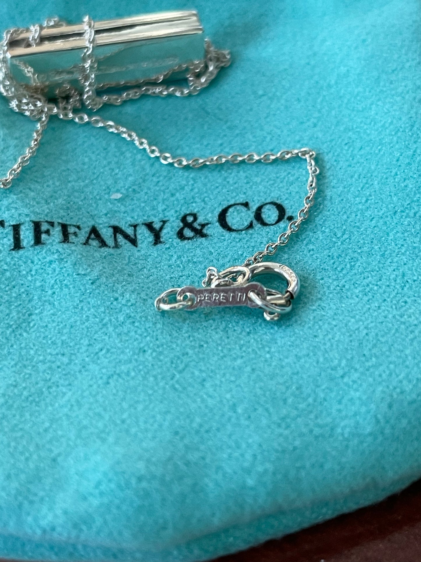 Designer Tiffany & Co. Paloma Picasso Love Bar Diamond Necklace