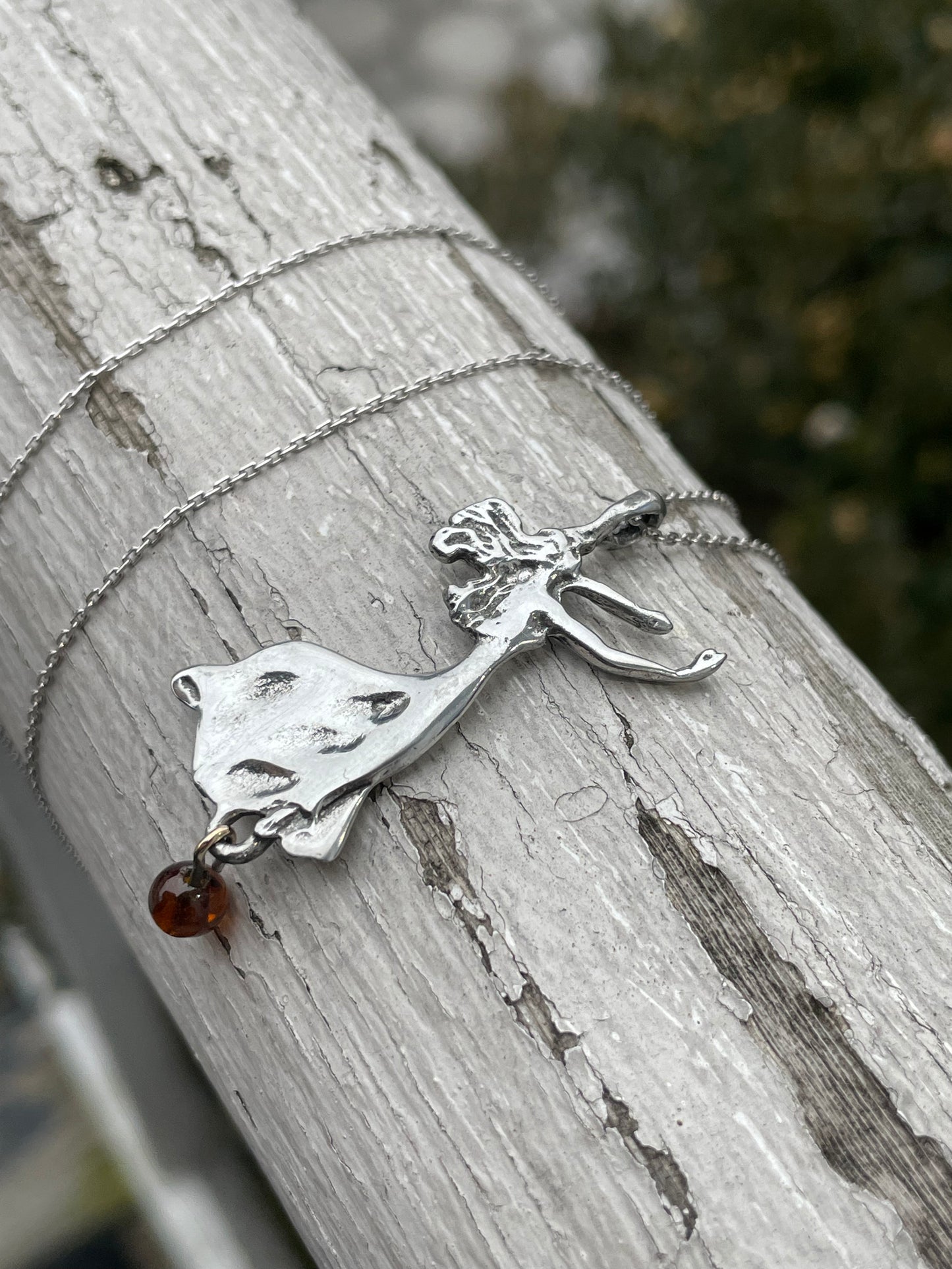925 Sterling Silver Ballerina Dancer Necklace