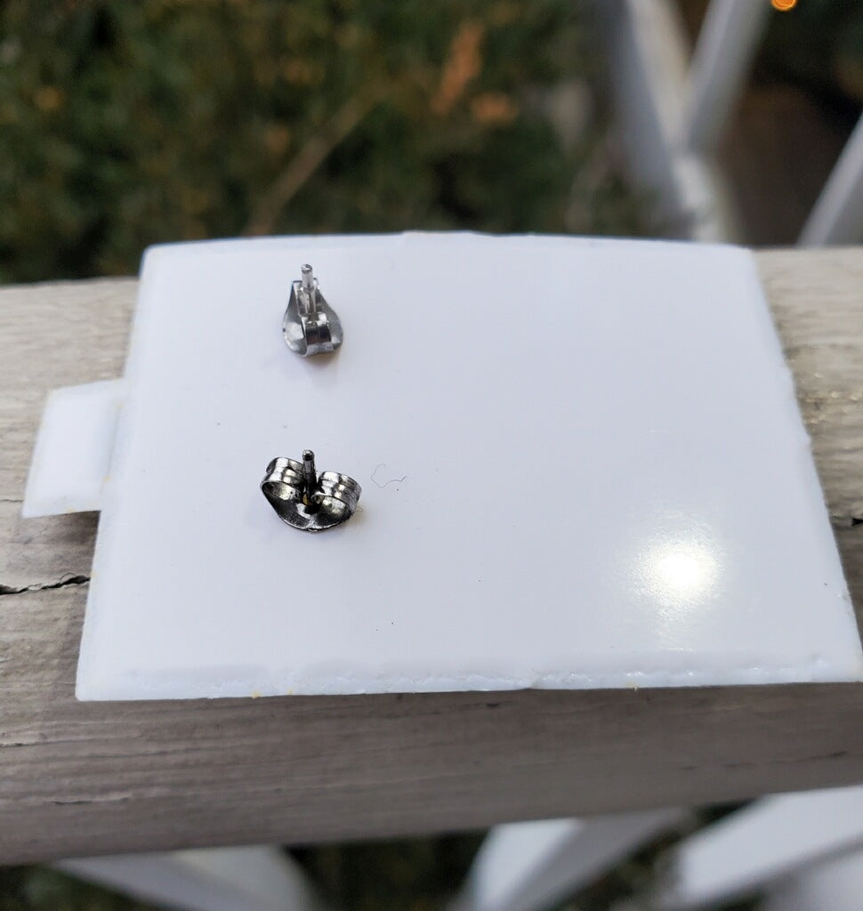 Stainless Steel Open Heart Stud Earrings