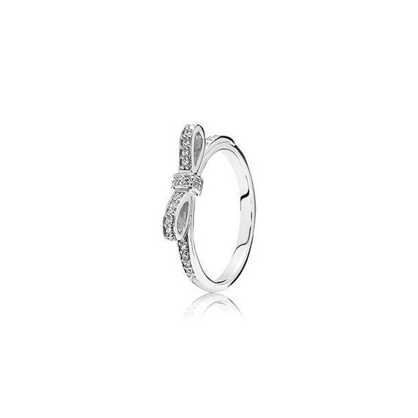 Pandora Sparkling Bow Ring 190906CZ