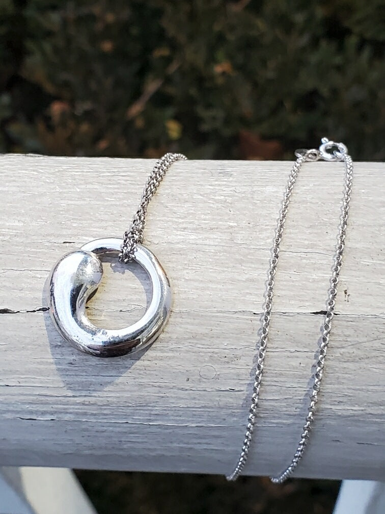 925 Sterling Silver Irish Blessing Symbol Necklace
