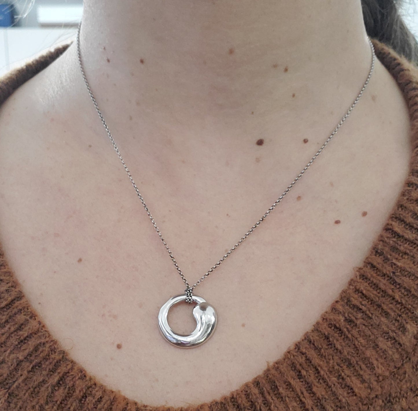 925 Sterling Silver Irish Blessing Symbol Necklace