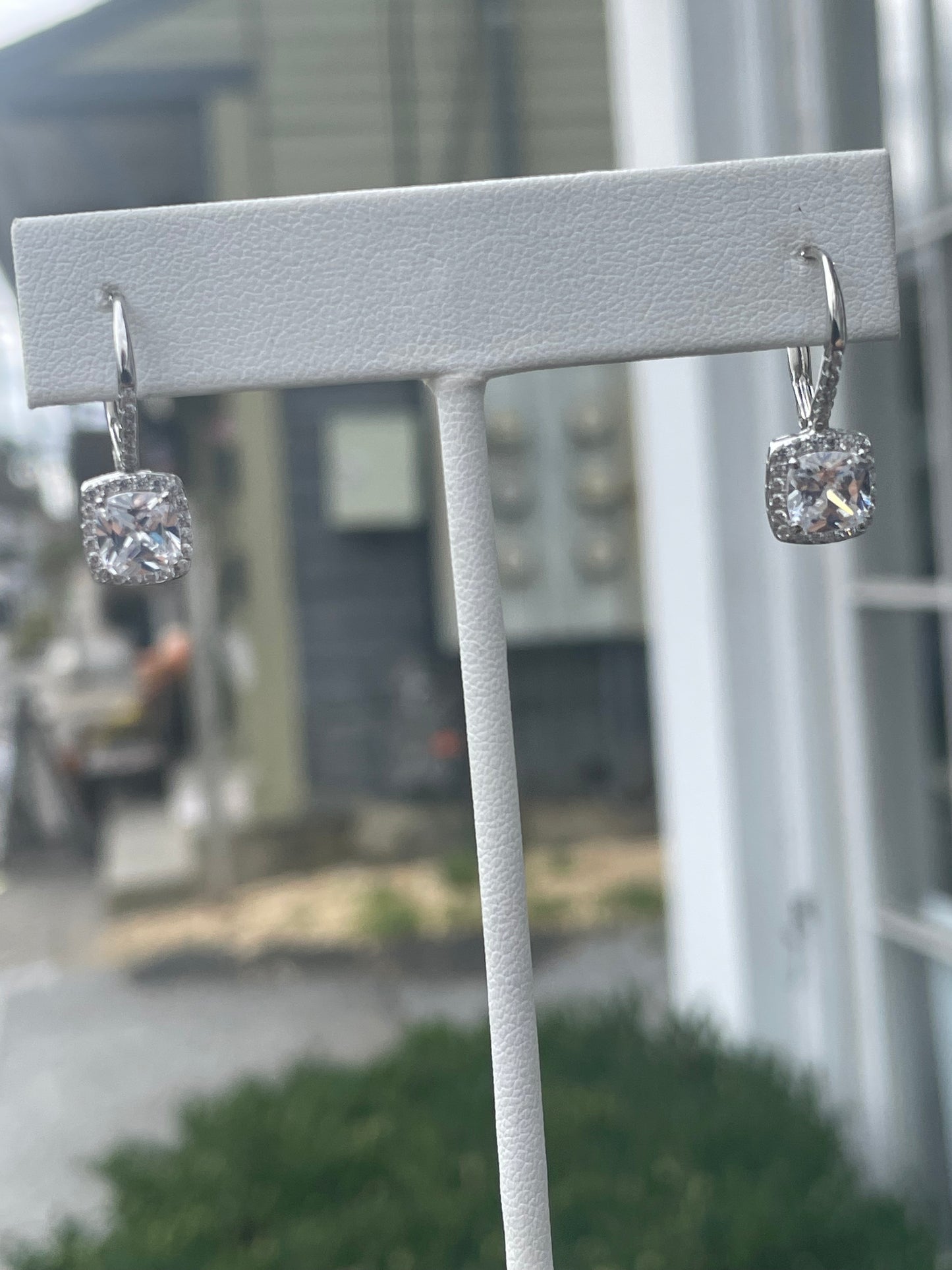 925 Sterling Silver Elegant Embrace Drop Earrings