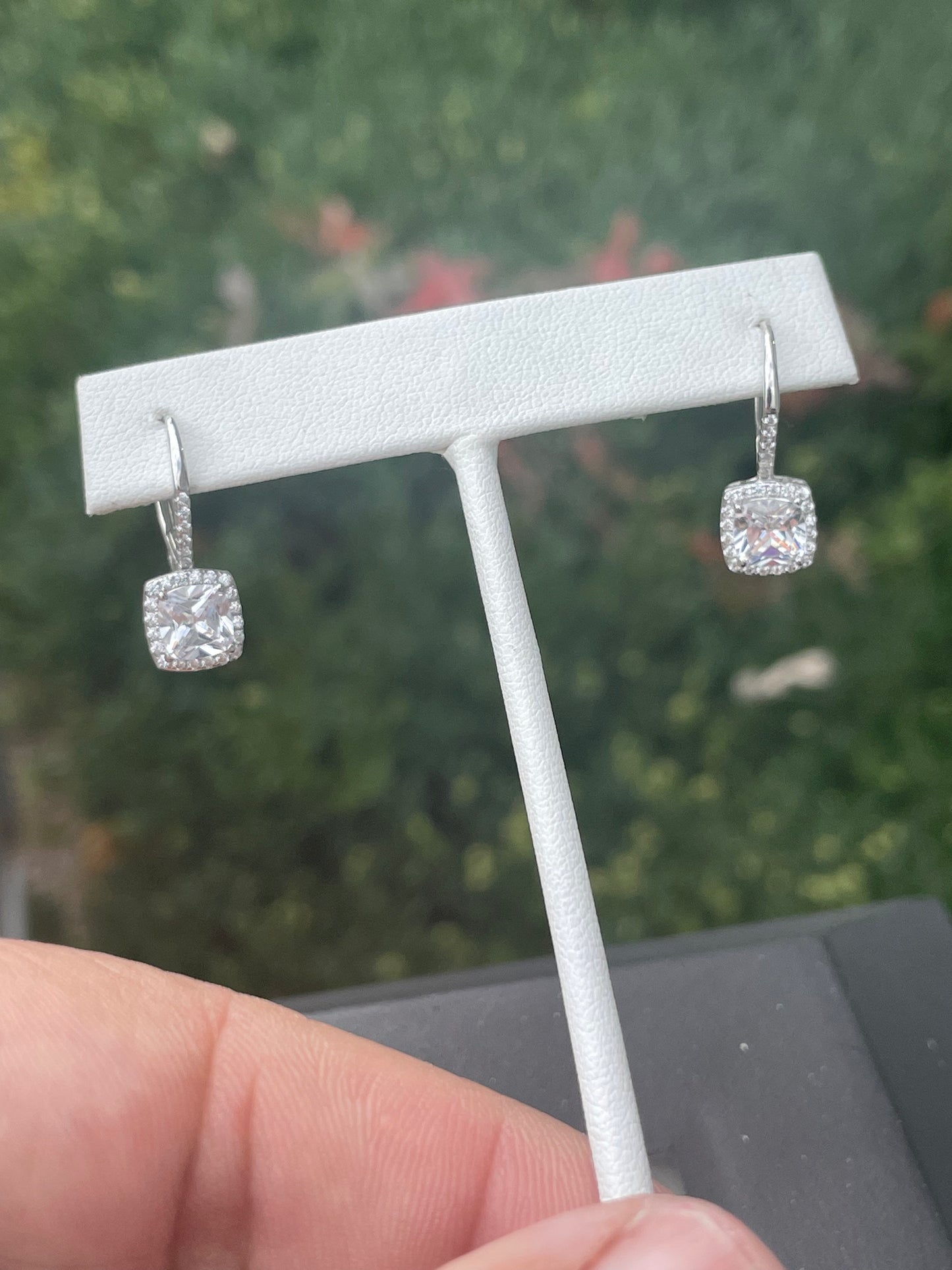 925 Sterling Silver Elegant Embrace Drop Earrings