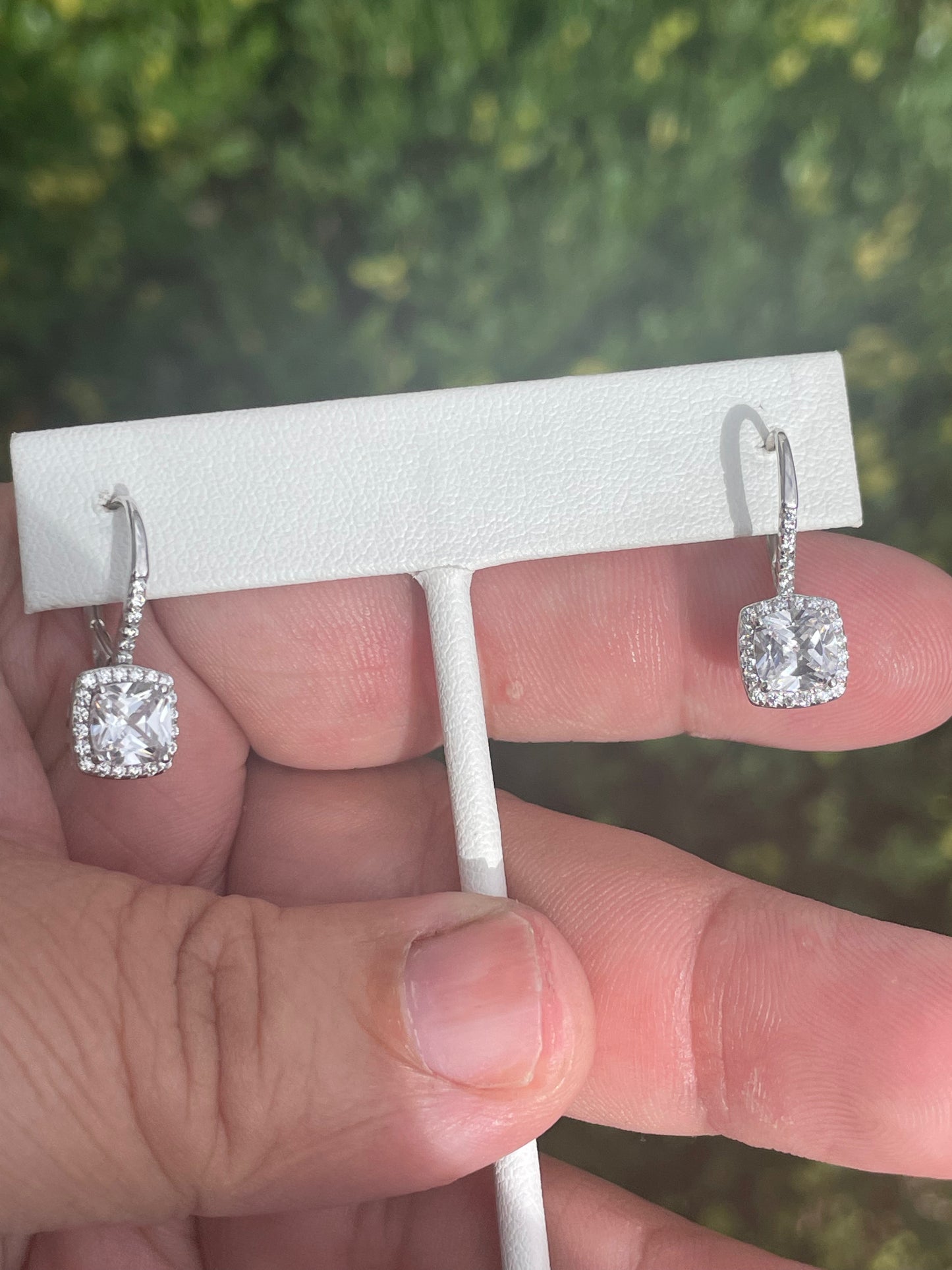 925 Sterling Silver Elegant Embrace Drop Earrings
