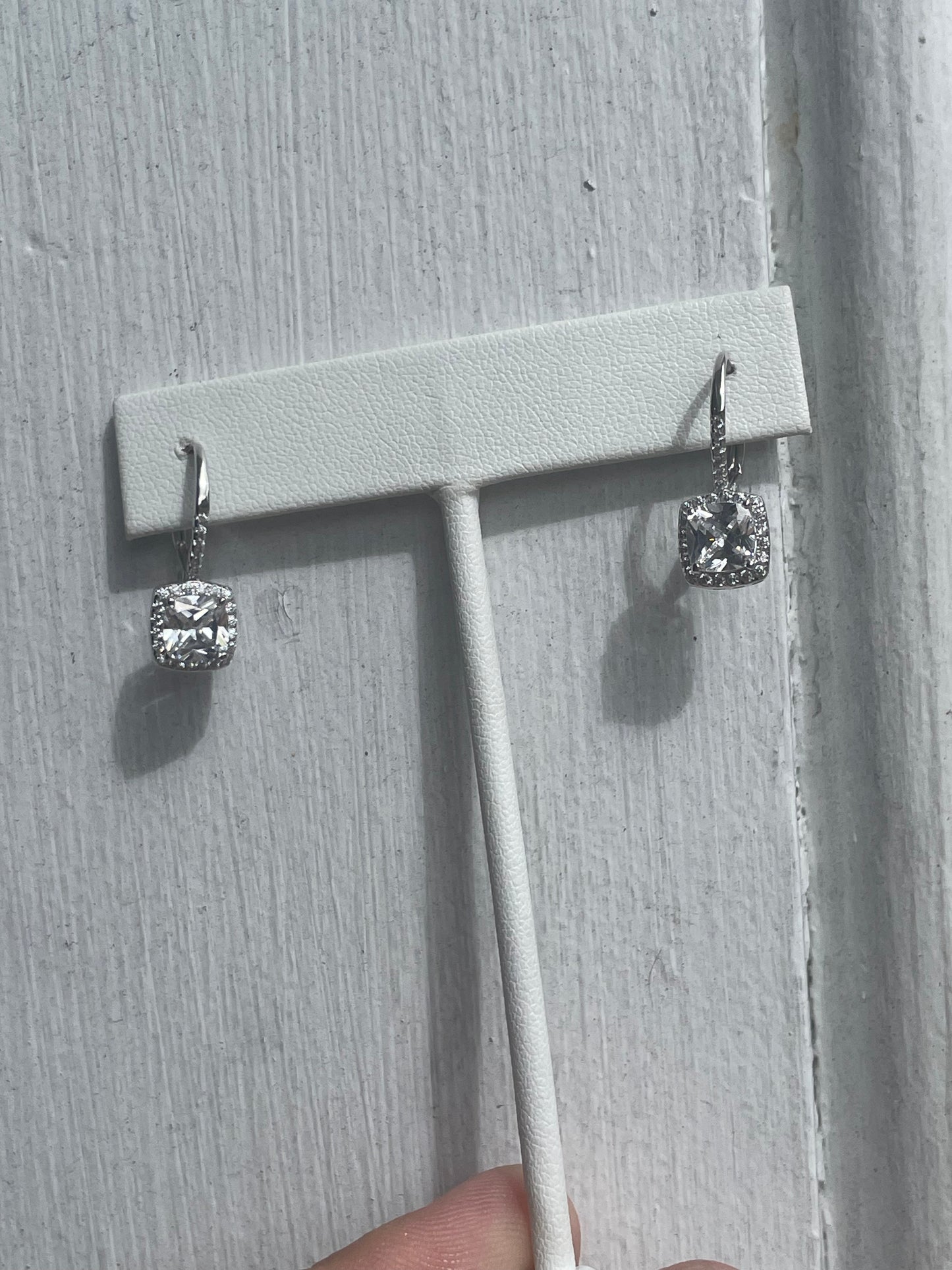 925 Sterling Silver Elegant Embrace Drop Earrings