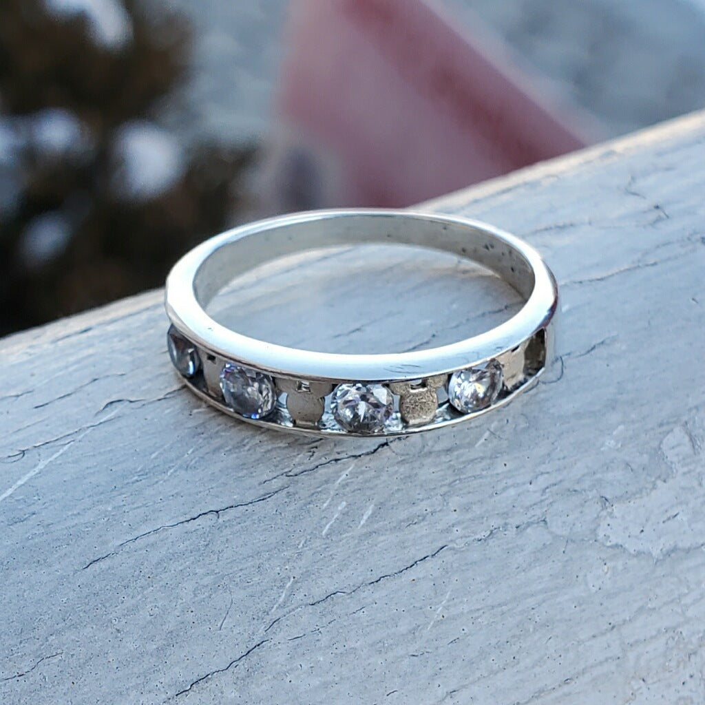 925 Sterling Silver Disney Mickey Mouse Logo Band Ring