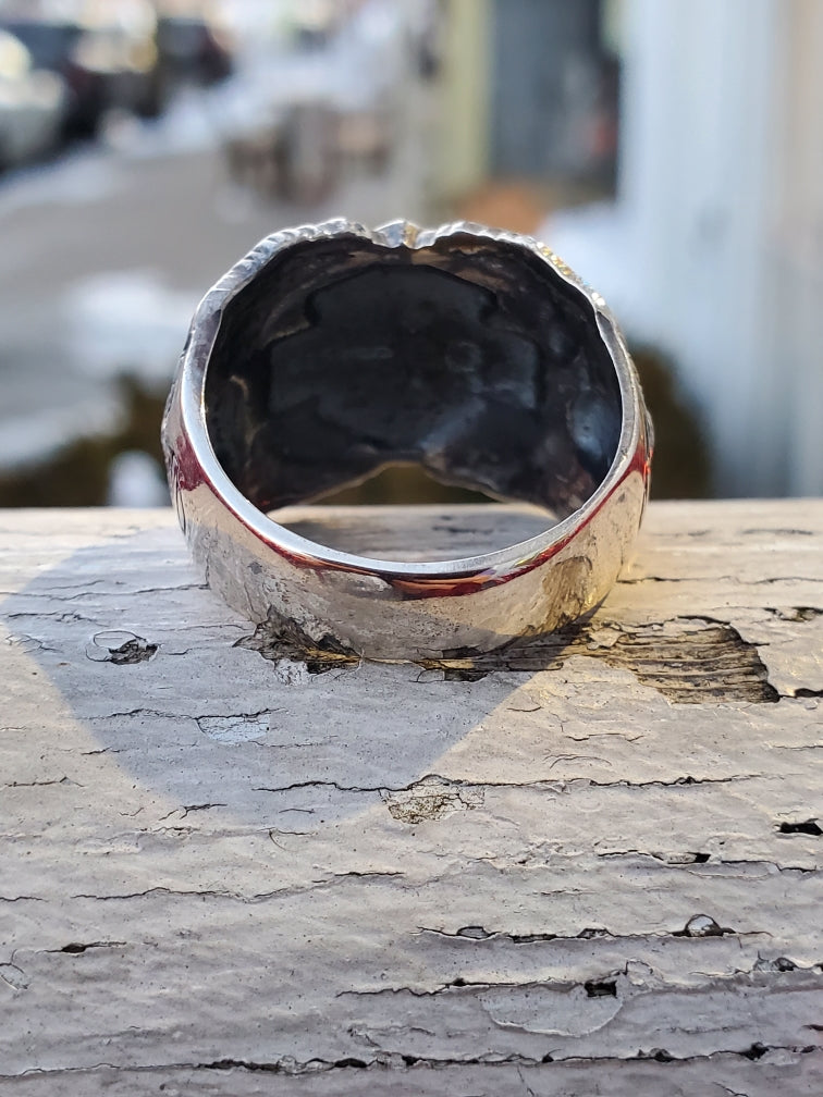925 Sterling Silver Men’s Harley Davidson Ring