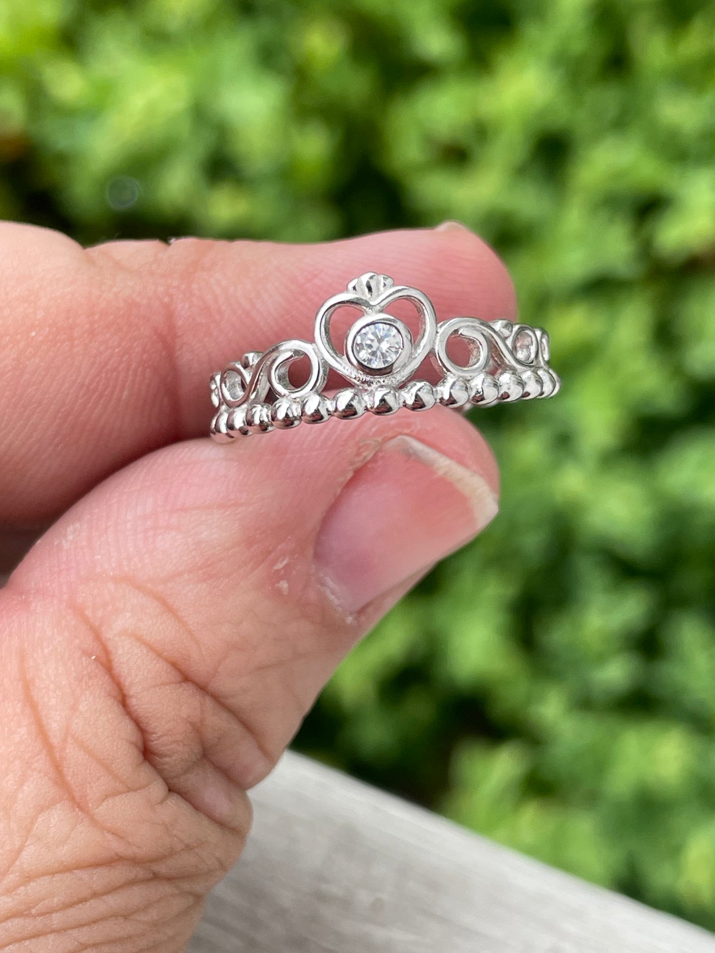 925 Sterling Silver My Princess Clear Zirconia Ring