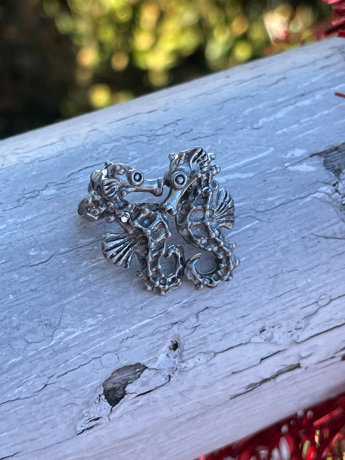 925 Sterling Silver Seahorse Stud Earrings