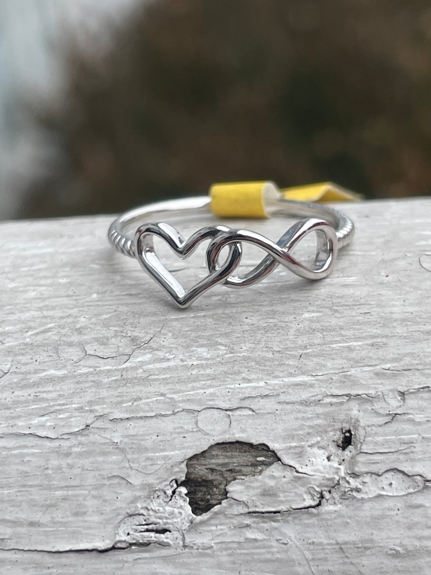 925 Sterling Silver My Love Is Infinite Wrap Around Ring