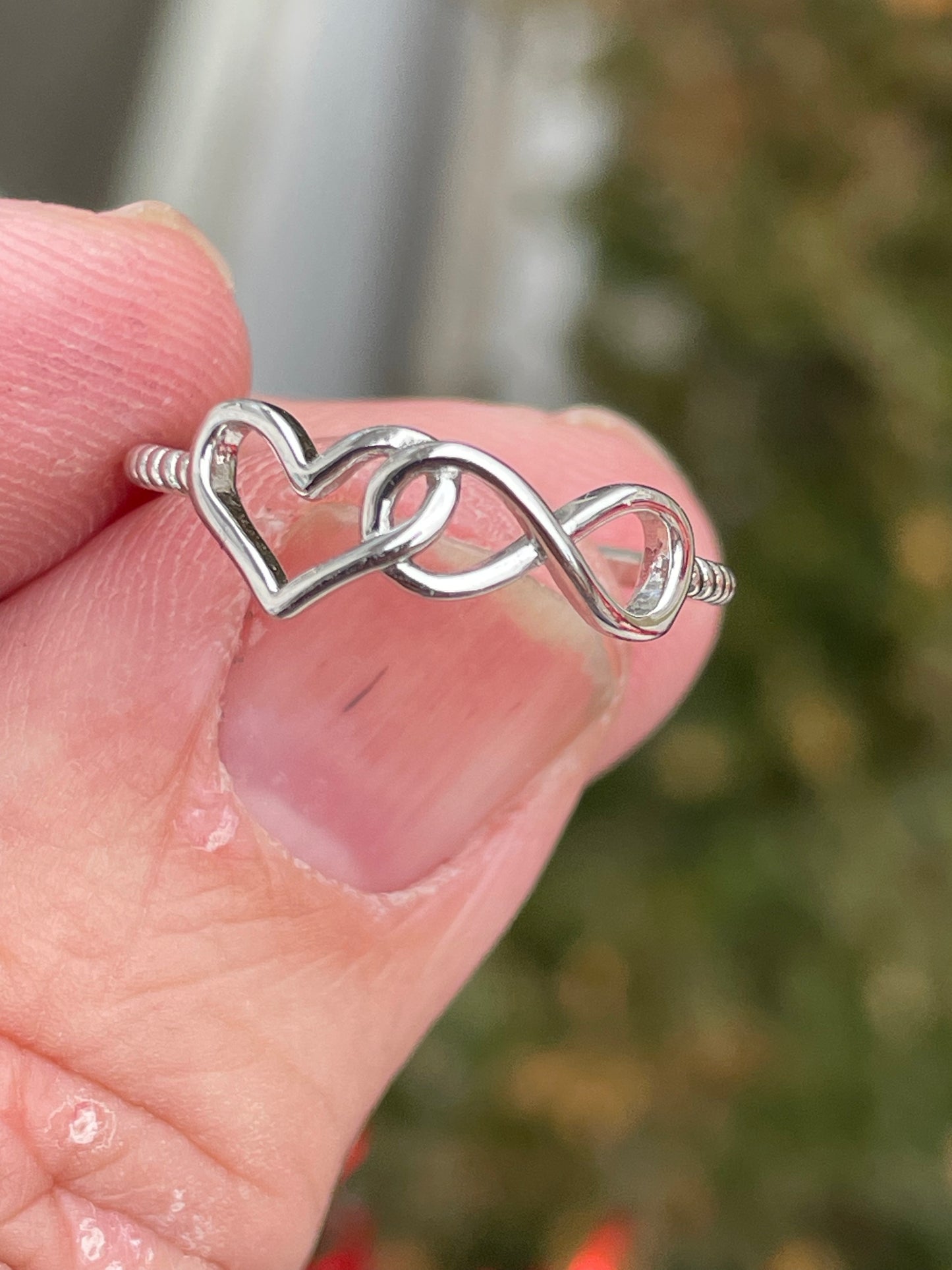 925 Sterling Silver My Love Is Infinite Wrap Around Ring