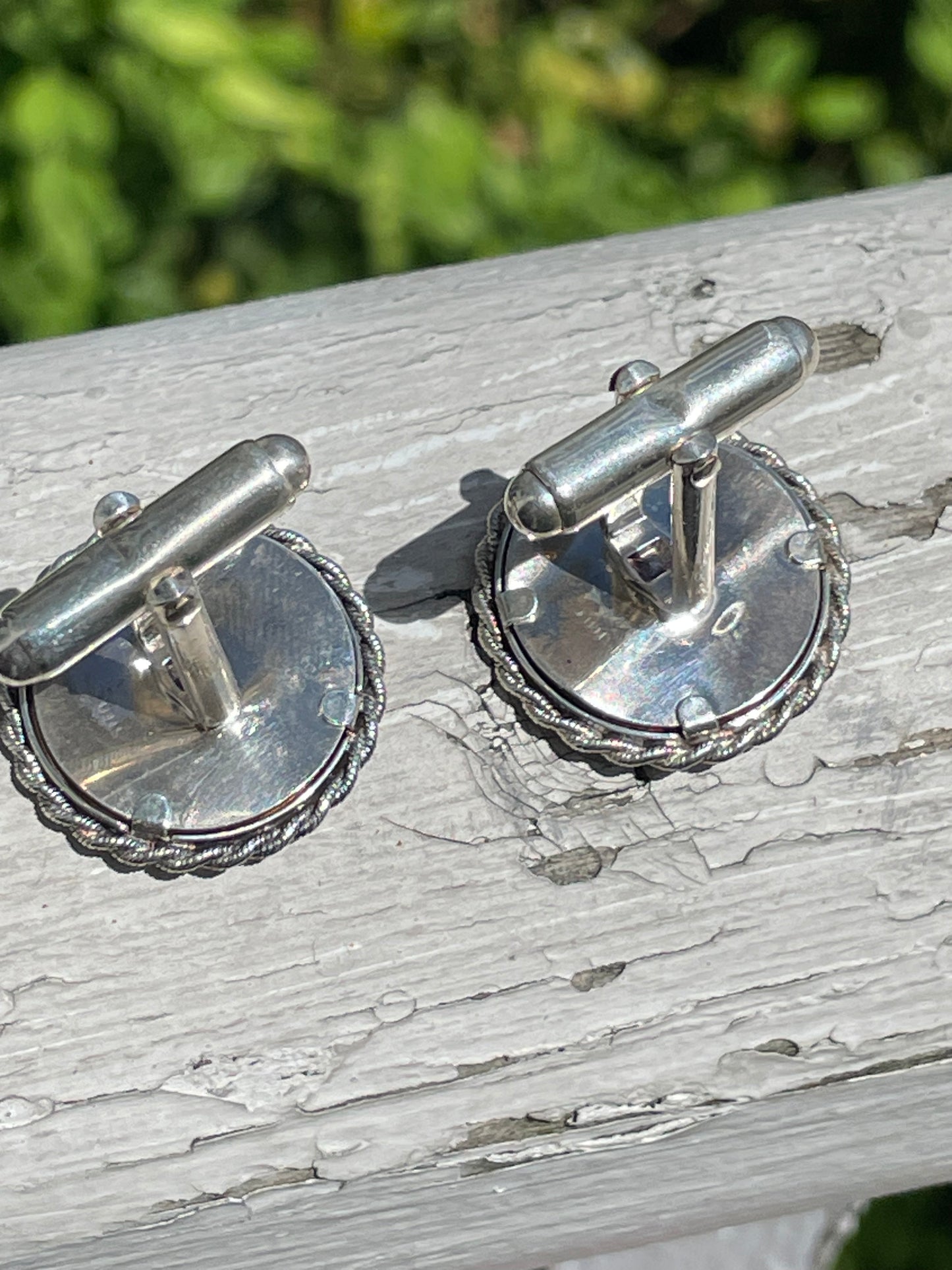 925 Sterling Silver Custom Framed NYC Subway Token Cufflinks