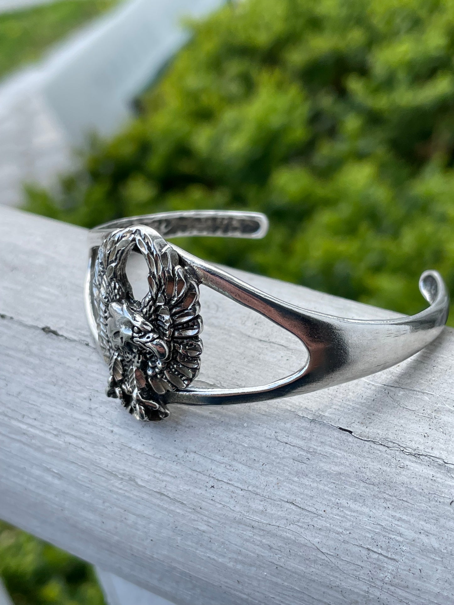 Designer Ted Ott 925 Sterling Silver Eagle Bracelet