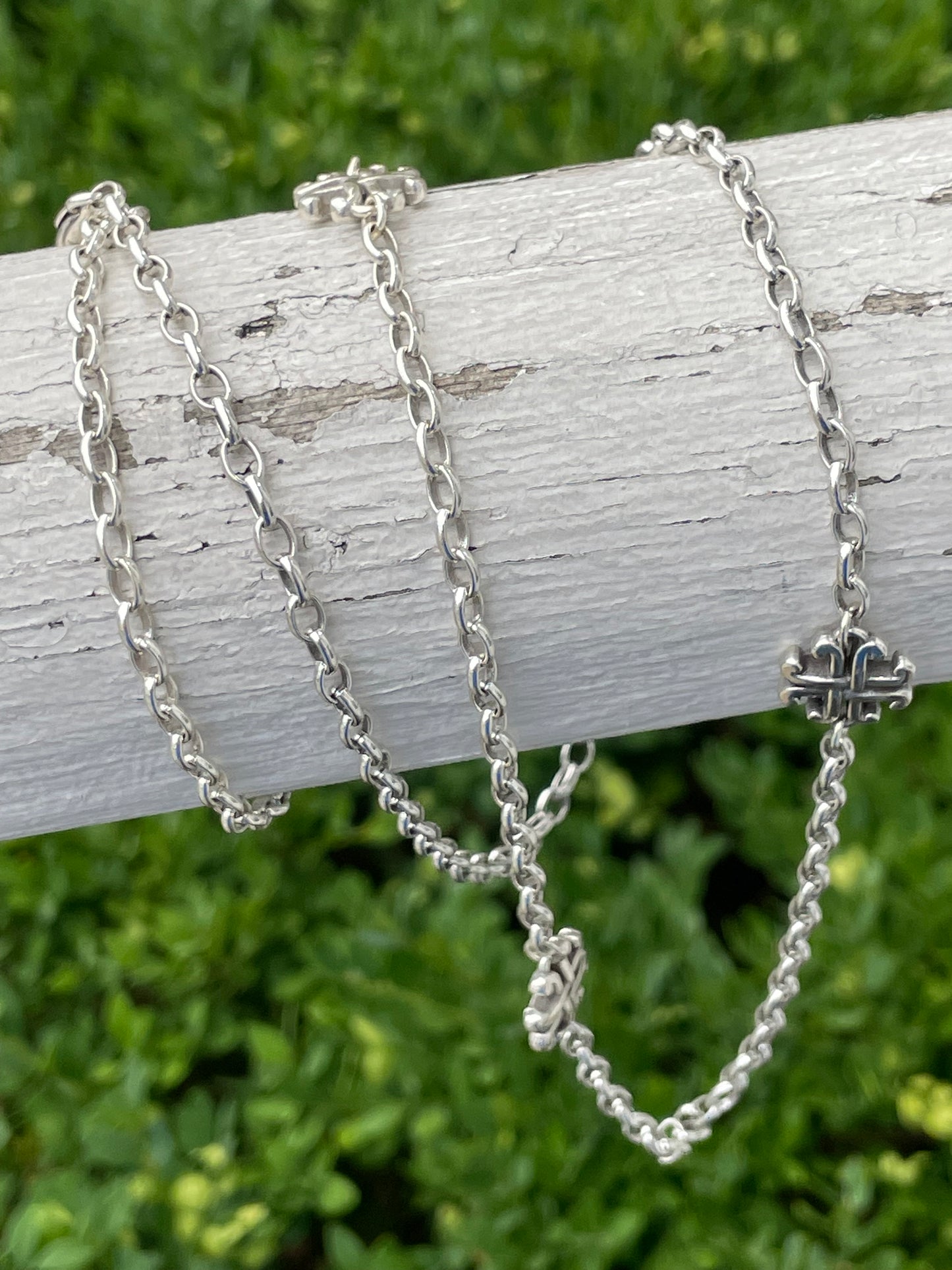 Designer Brighton Taos Celtic Iron Cross Necklace 32"